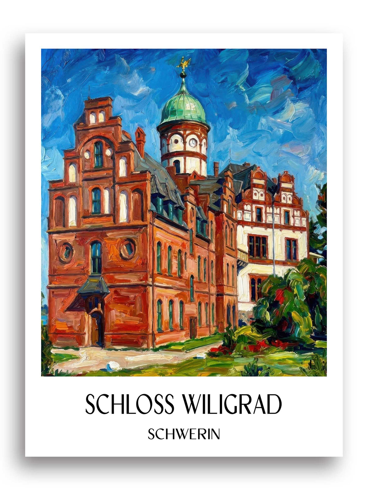 schloss-wiligrad-schwerin-deutschland-poster-oil-painting-oelgemaelde