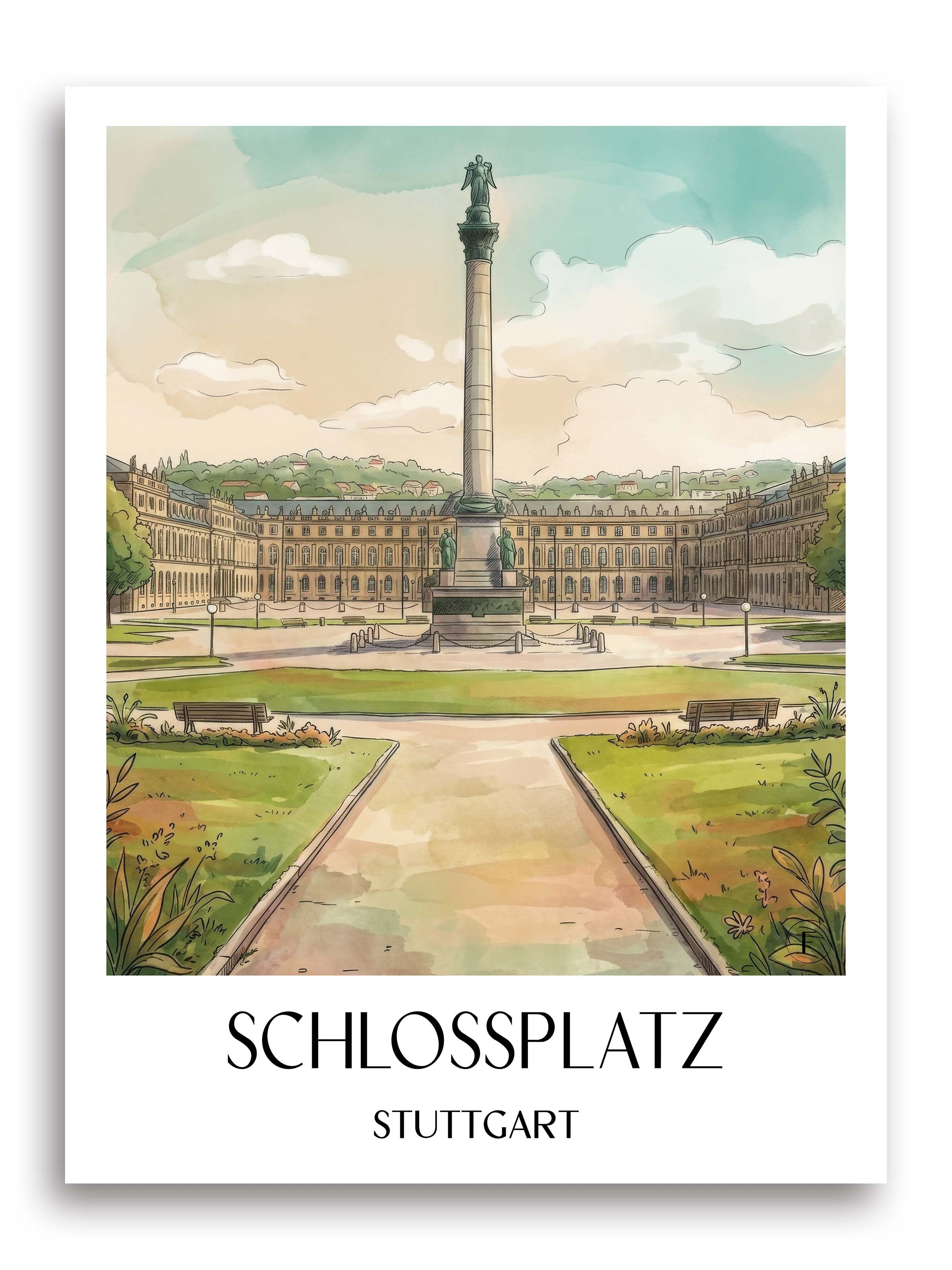 schlossplatz-stuttgart-deutschland-poster-aquarell