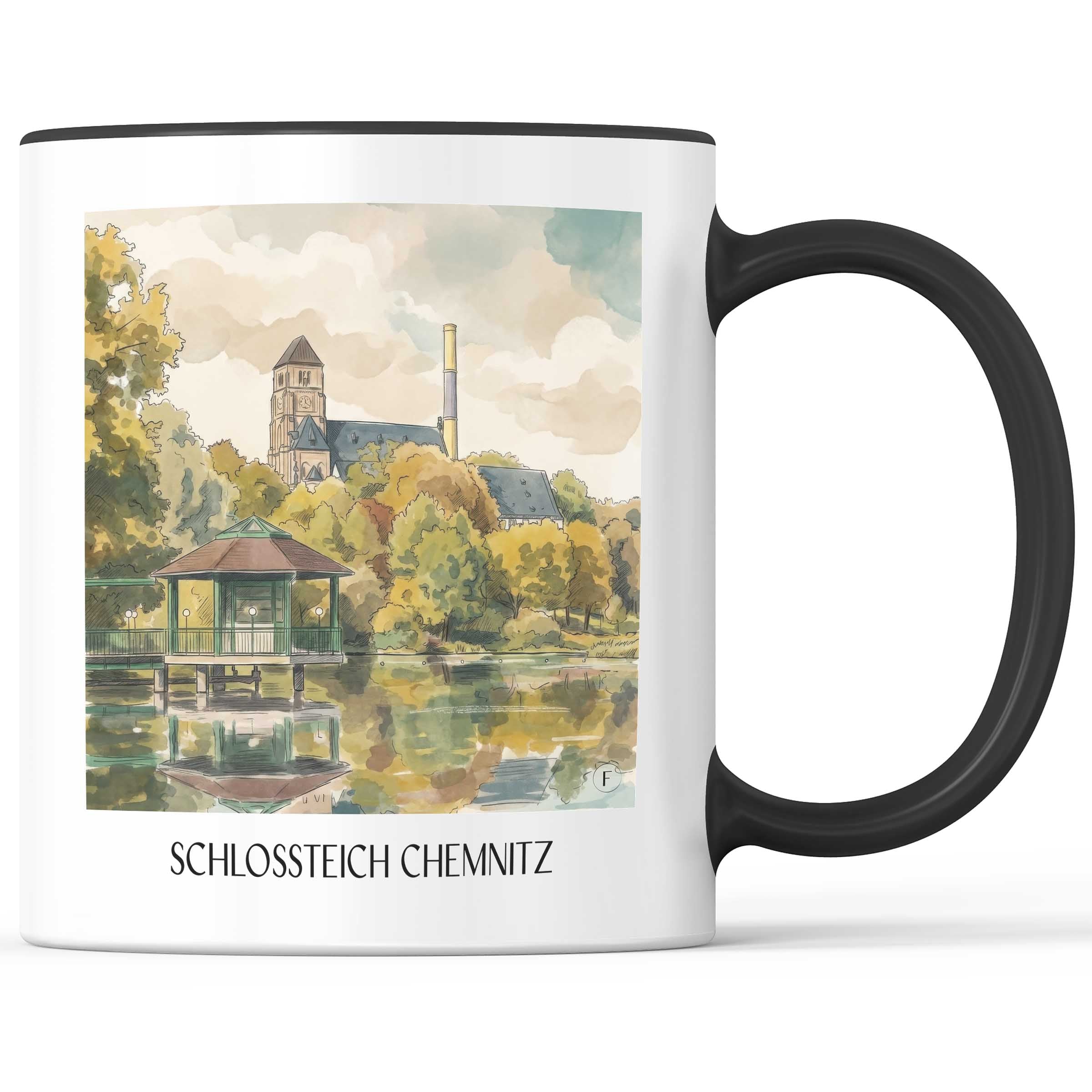 schlossteich-chemnitz-deutschland-kaffeebecher-aquarell