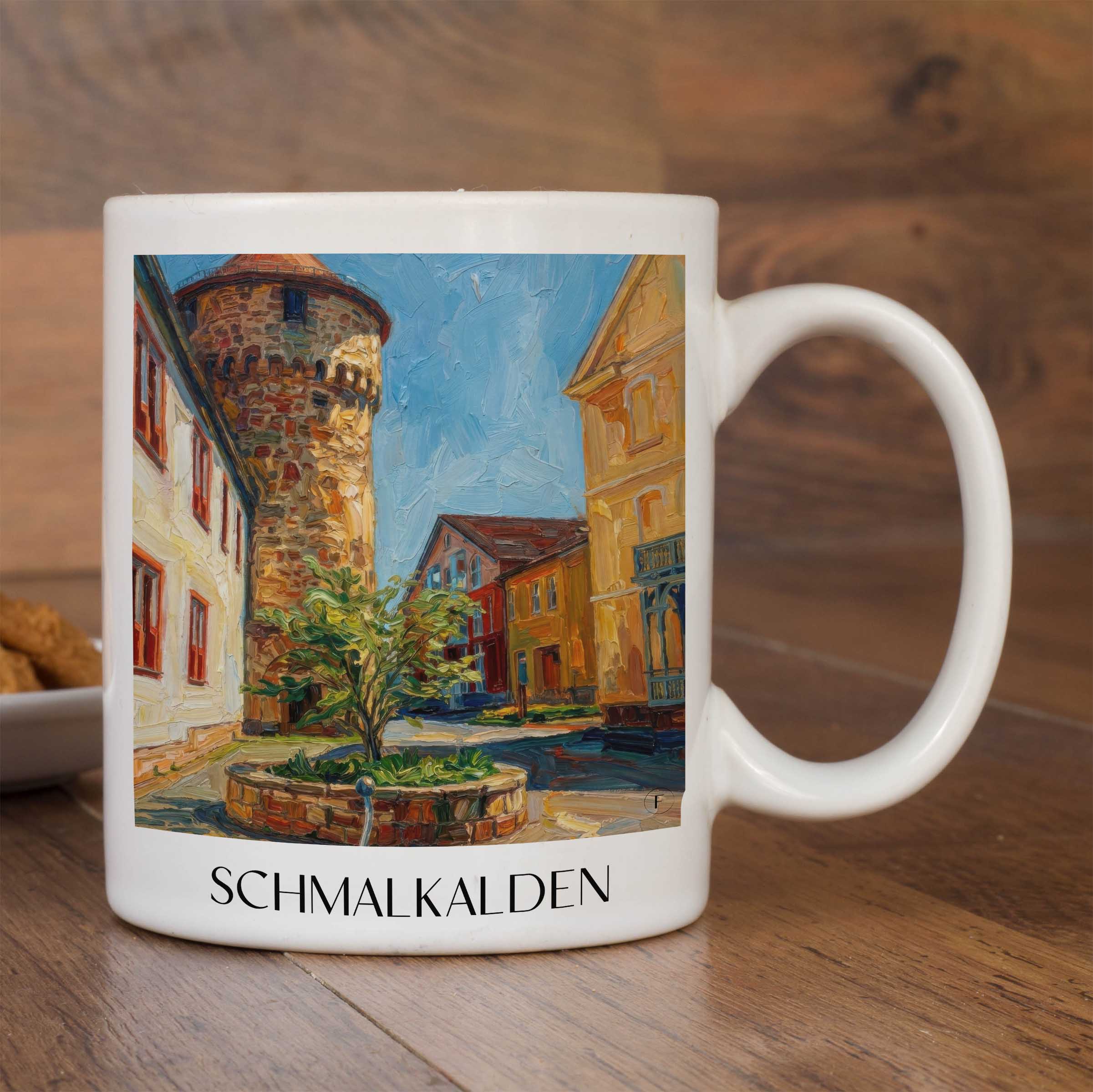 schmalkalden-thüringen-deutschland-kaffeebecher-oil-painting-oelgemaelde