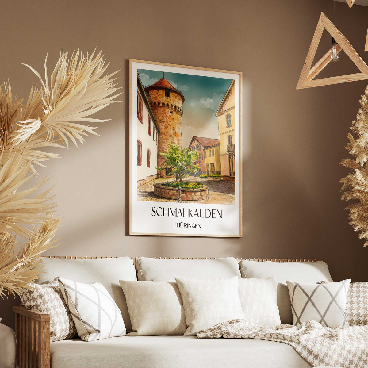 schmalkalden-thüringen-deutschland-poster-aquarell