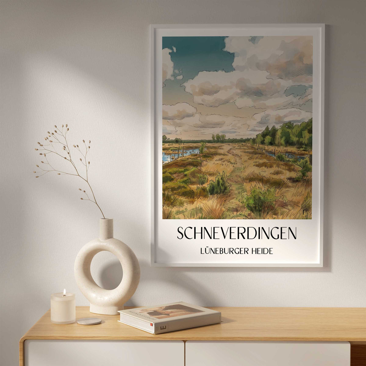 schneverdingen-lüneburger-heide-deutschland-poster-aquarell