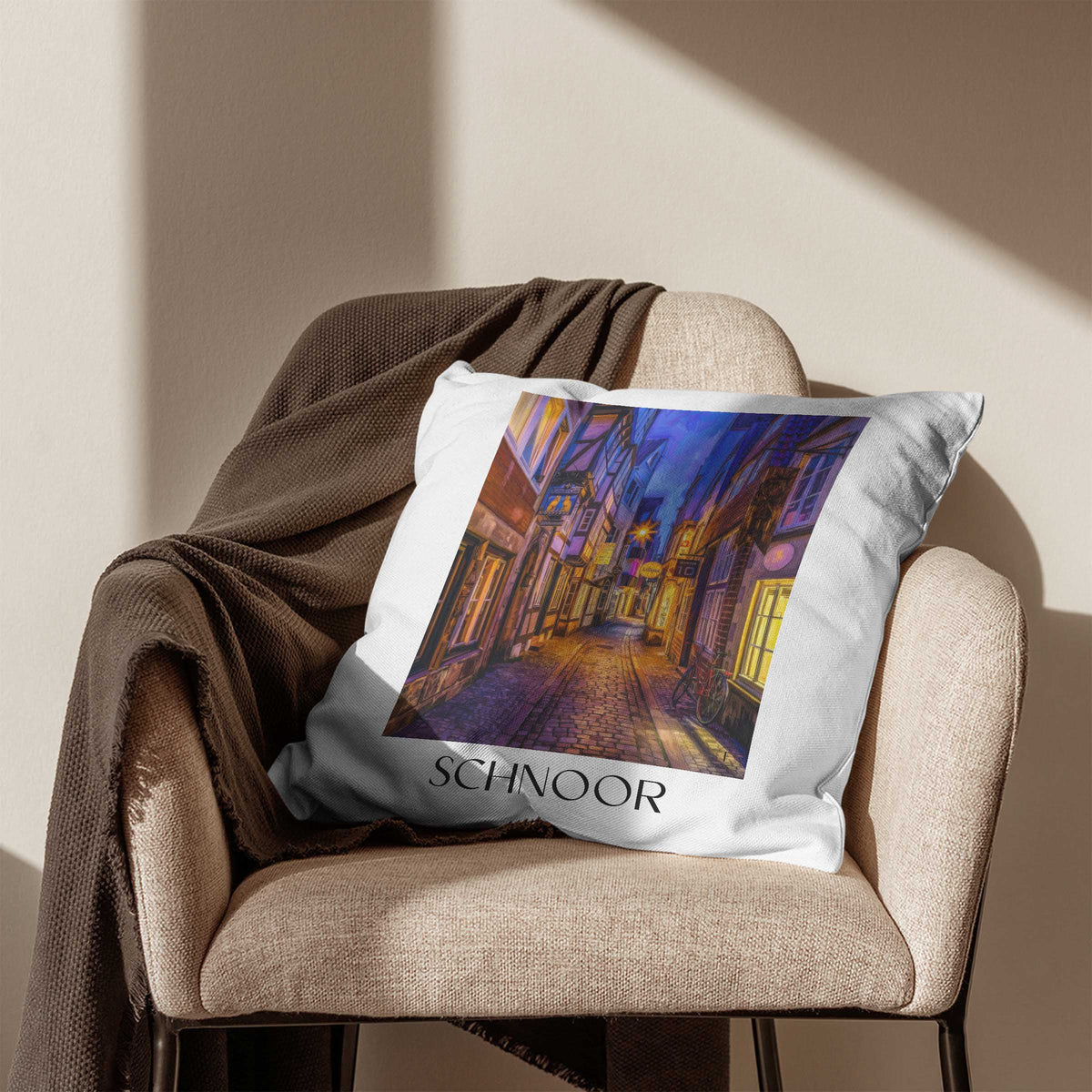 schnoor-bremen-deutschland-kissenbezug-oil-painting-oelgemaelde