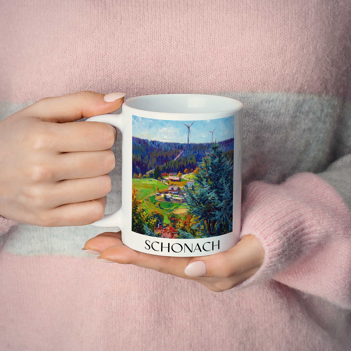 schonach-schwarzwald-deutschland-kaffeebecher-oil-painting-oelgemaelde