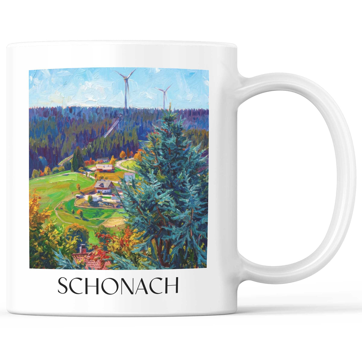 schonach-schwarzwald-deutschland-kaffeebecher-oil-painting-oelgemaelde