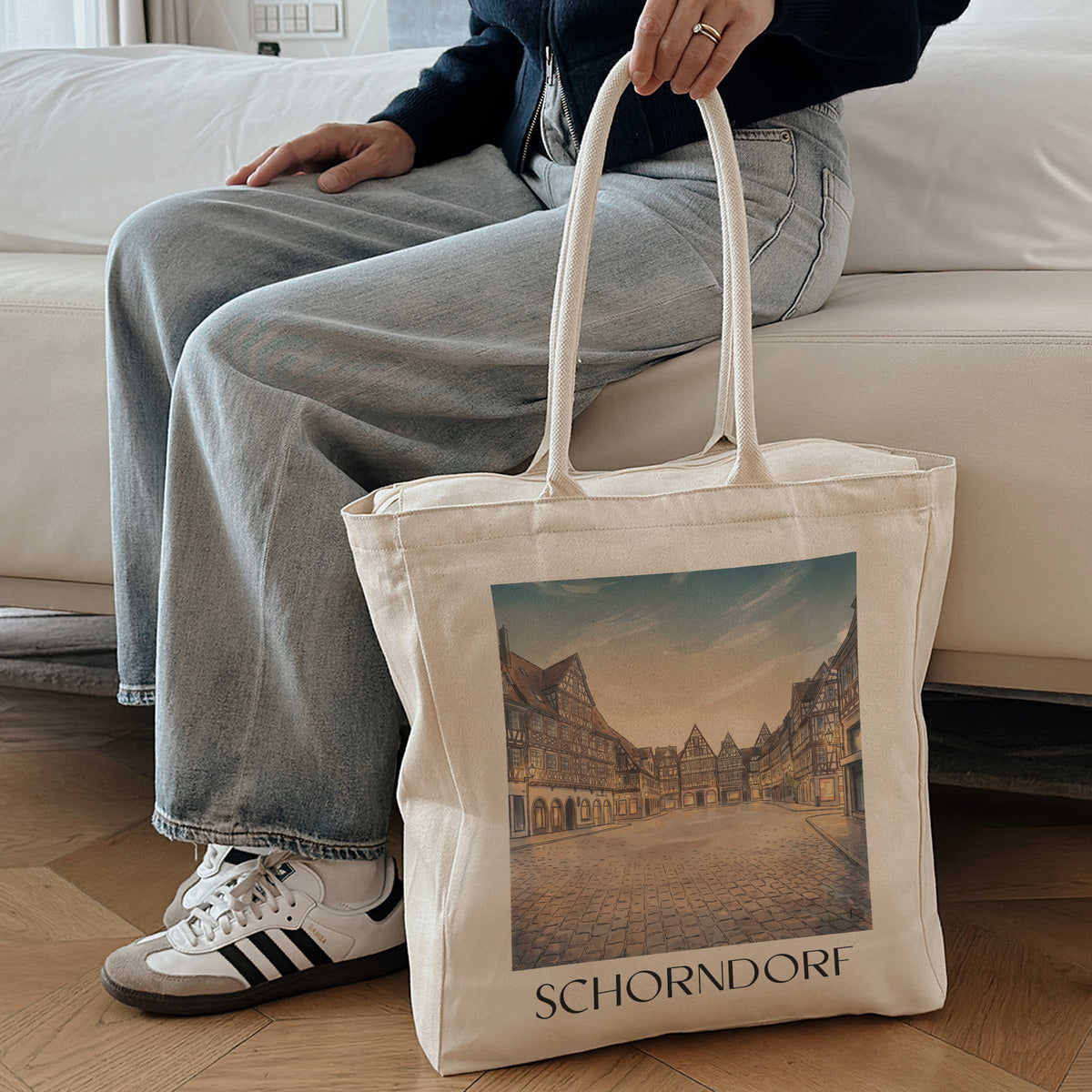 schorndorf-remstal-deutschland-einkaufstasche-aquarell