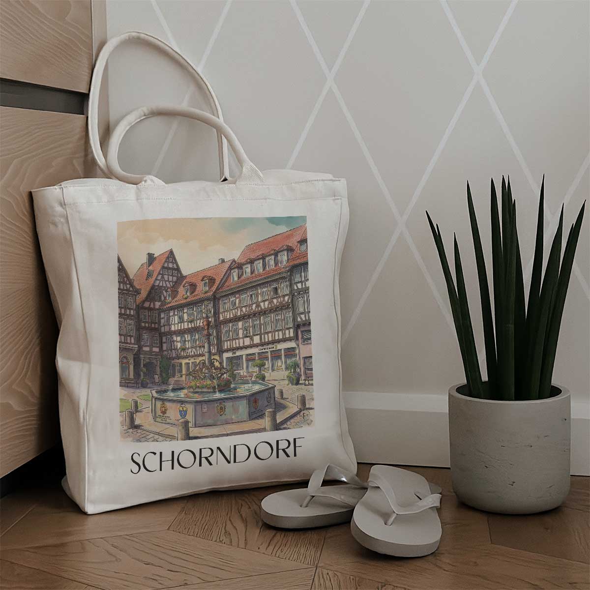 schorndorf-württemberg-deutschland-einkaufstasche-aquarell