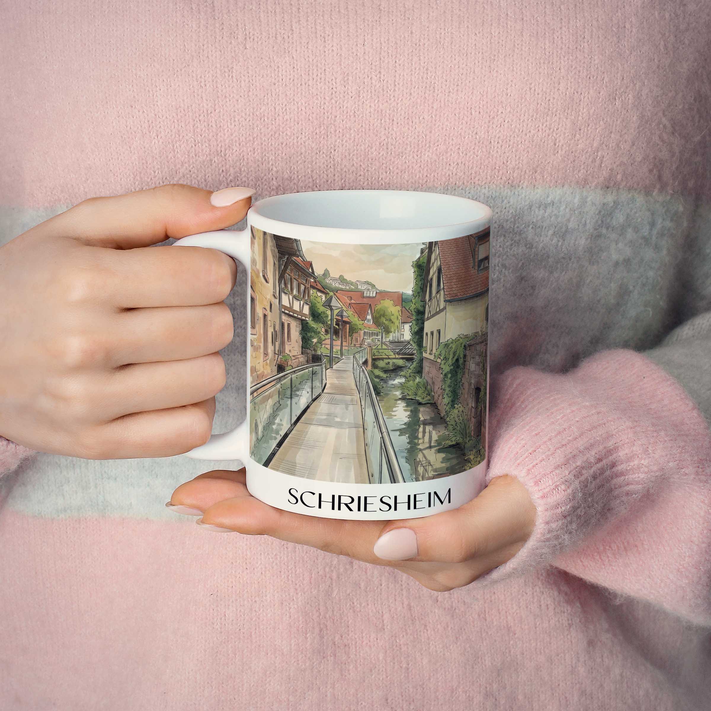 schriesheim-odenwald-deutschland-kaffeebecher-aquarell