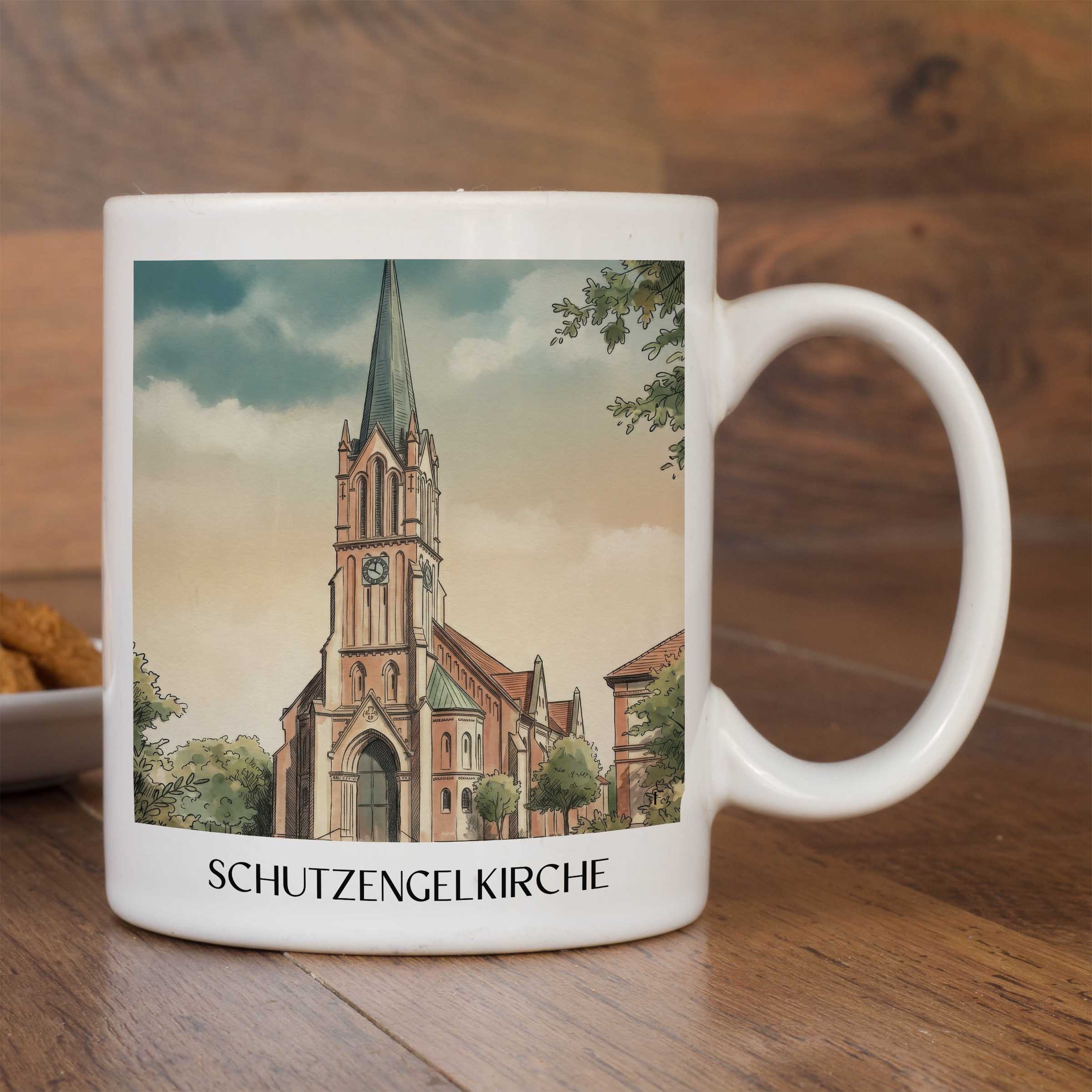 schutzengelkirche-brühl-deutschland-kaffeebecher-aquarell