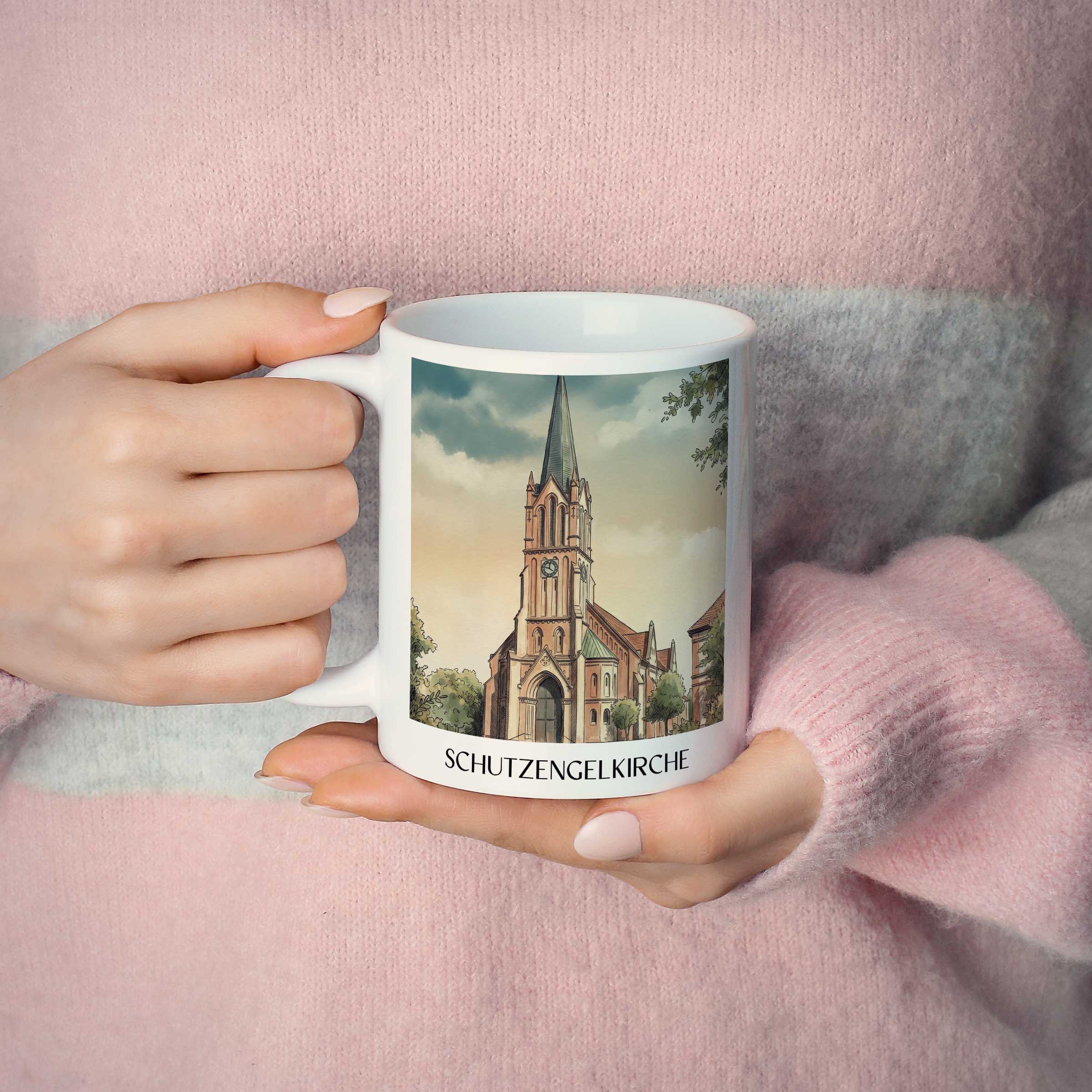 schutzengelkirche-brühl-deutschland-kaffeebecher-aquarell