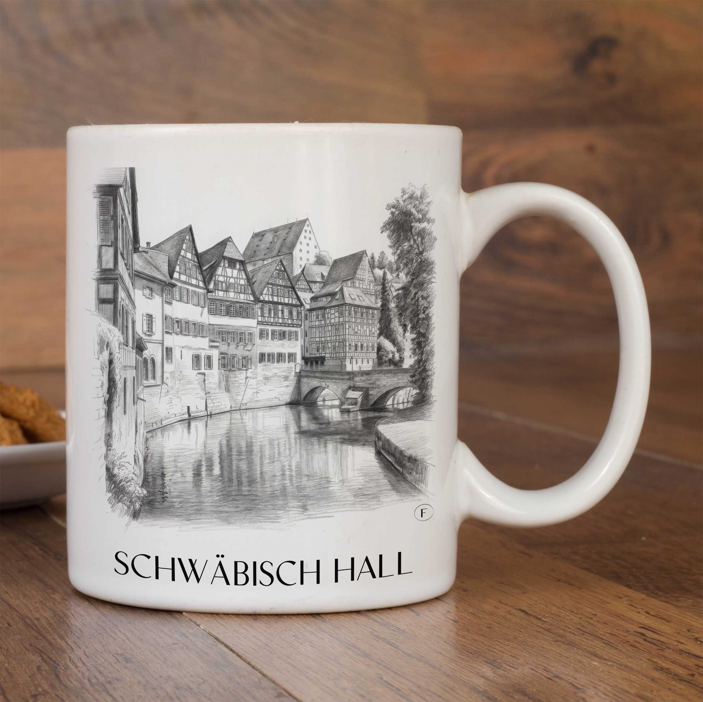 schwäbisch-hall-deutschland-kaffeebecher-bleistift-zeichnung-drawing