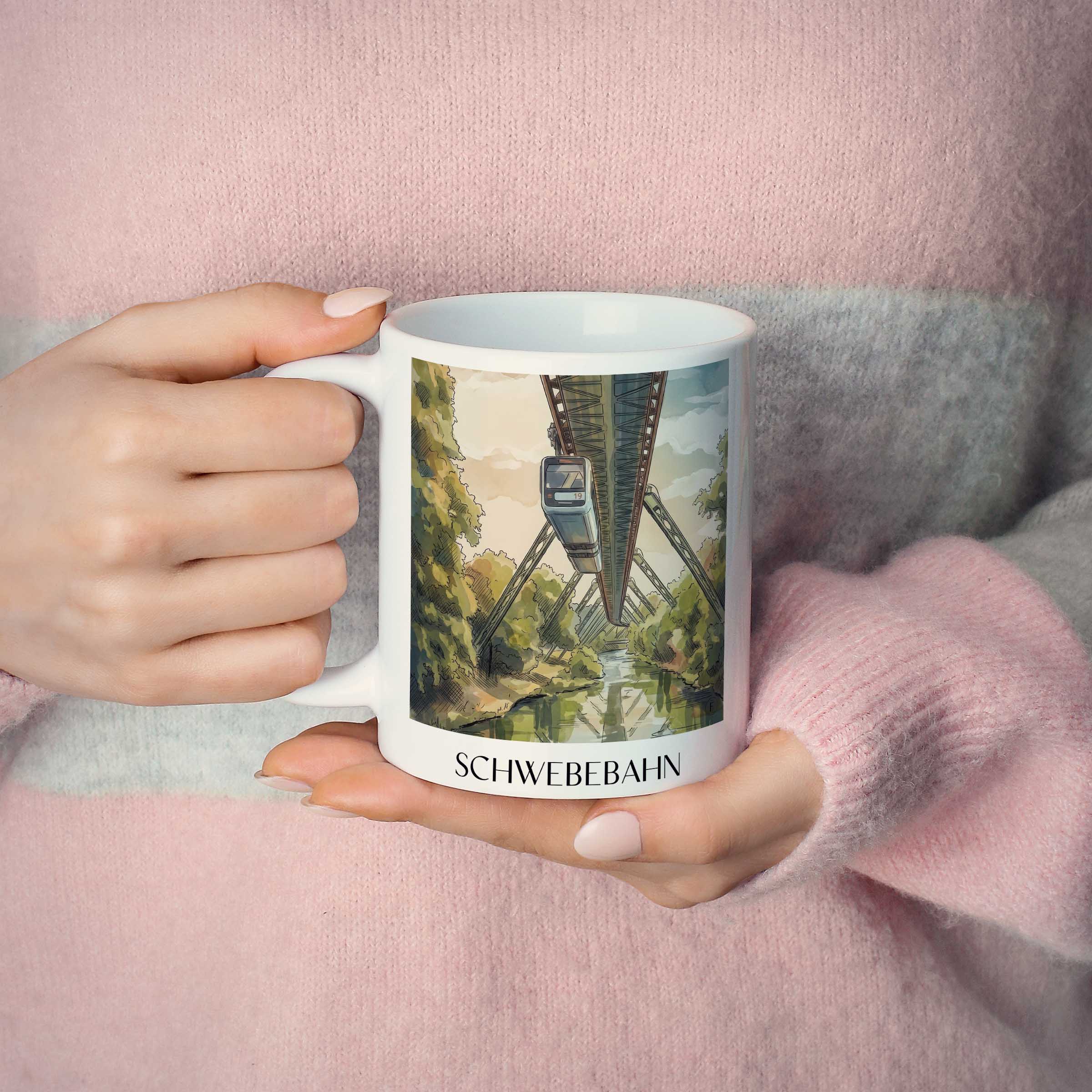 schwebebahn-wuppertal-deutschland-kaffeebecher-aquarell