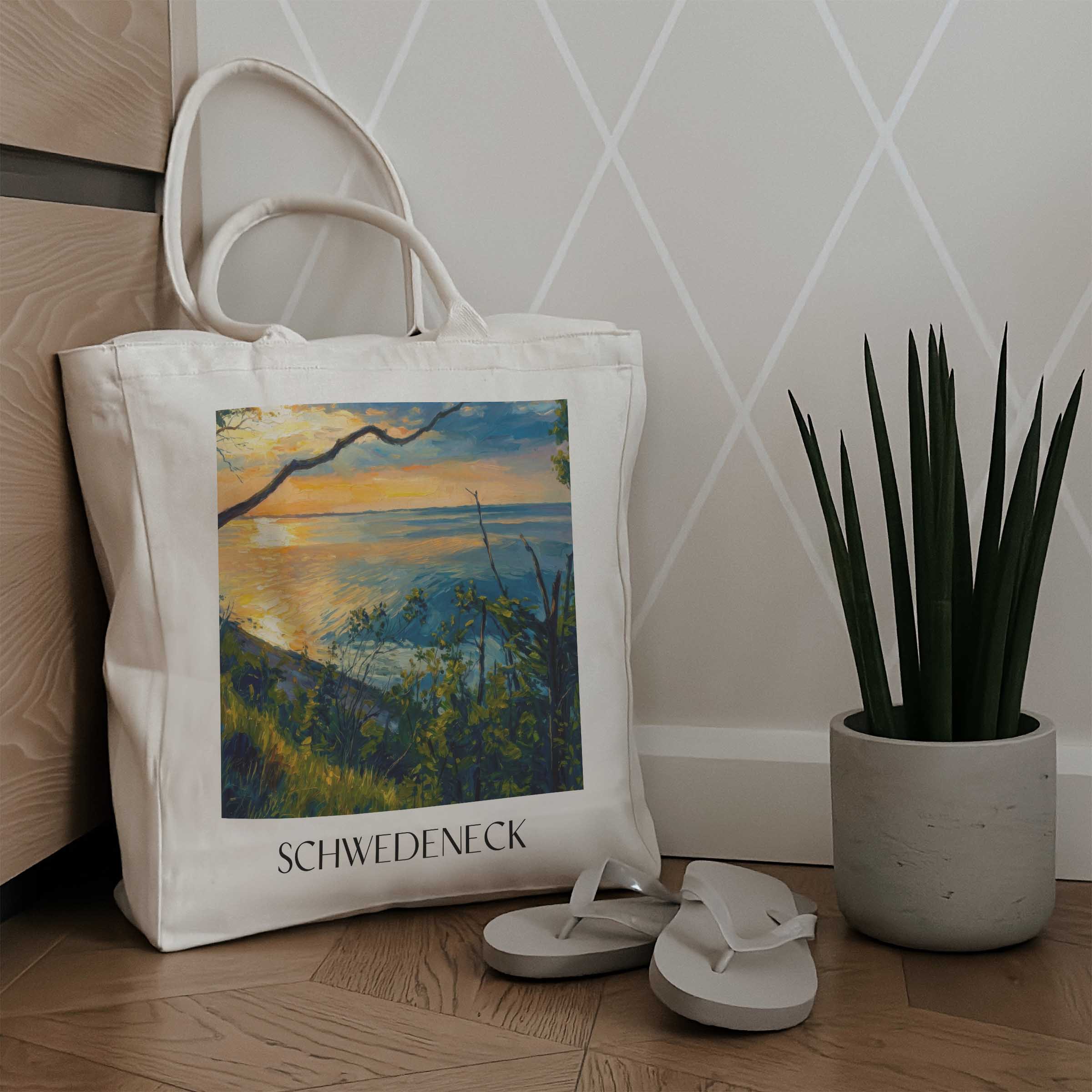 schwedeneck-schleswig-holstein-deutschland-einkaufstasche-oil-painting-oelgemaelde