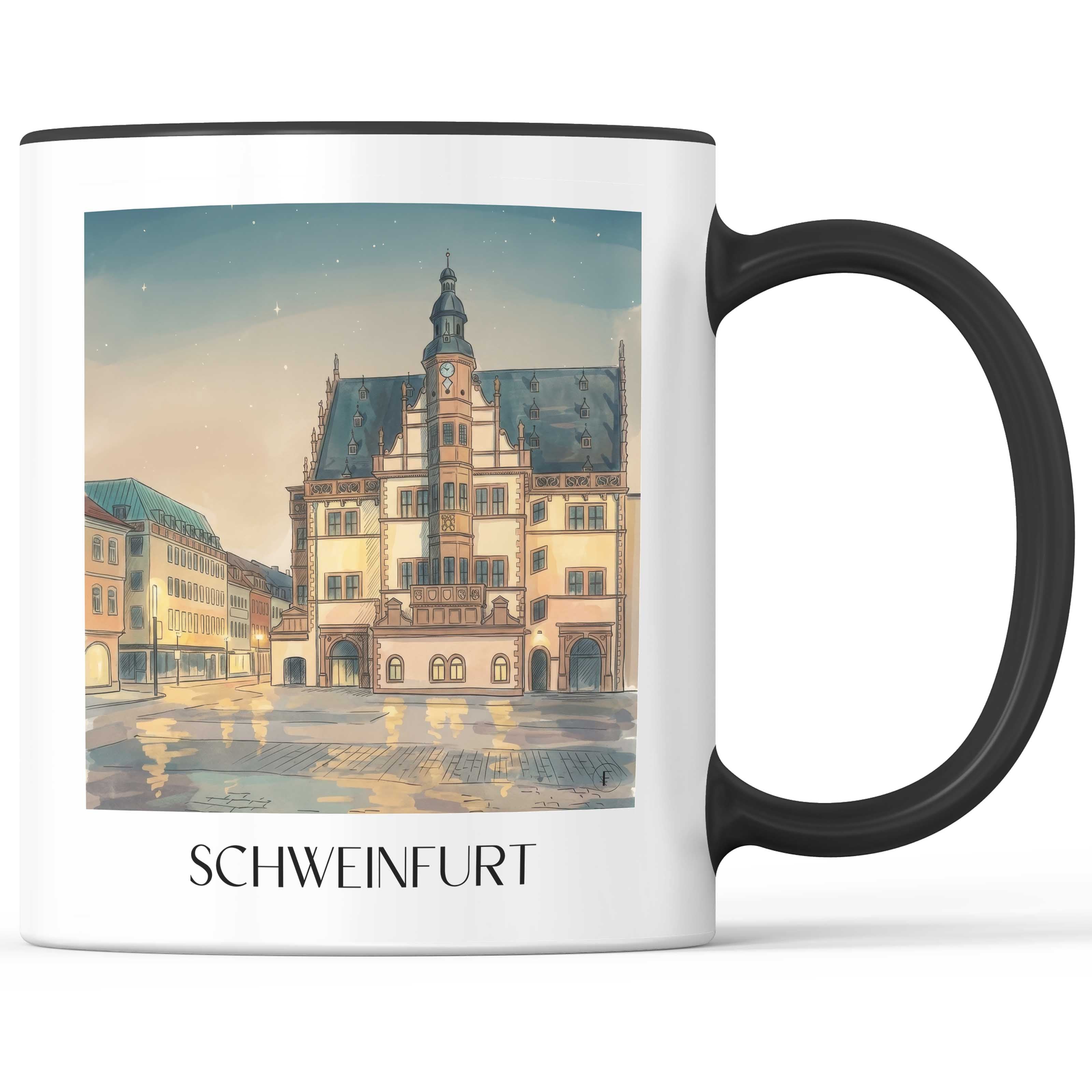 schweinfurt-deutschland-kaffeebecher-aquarell