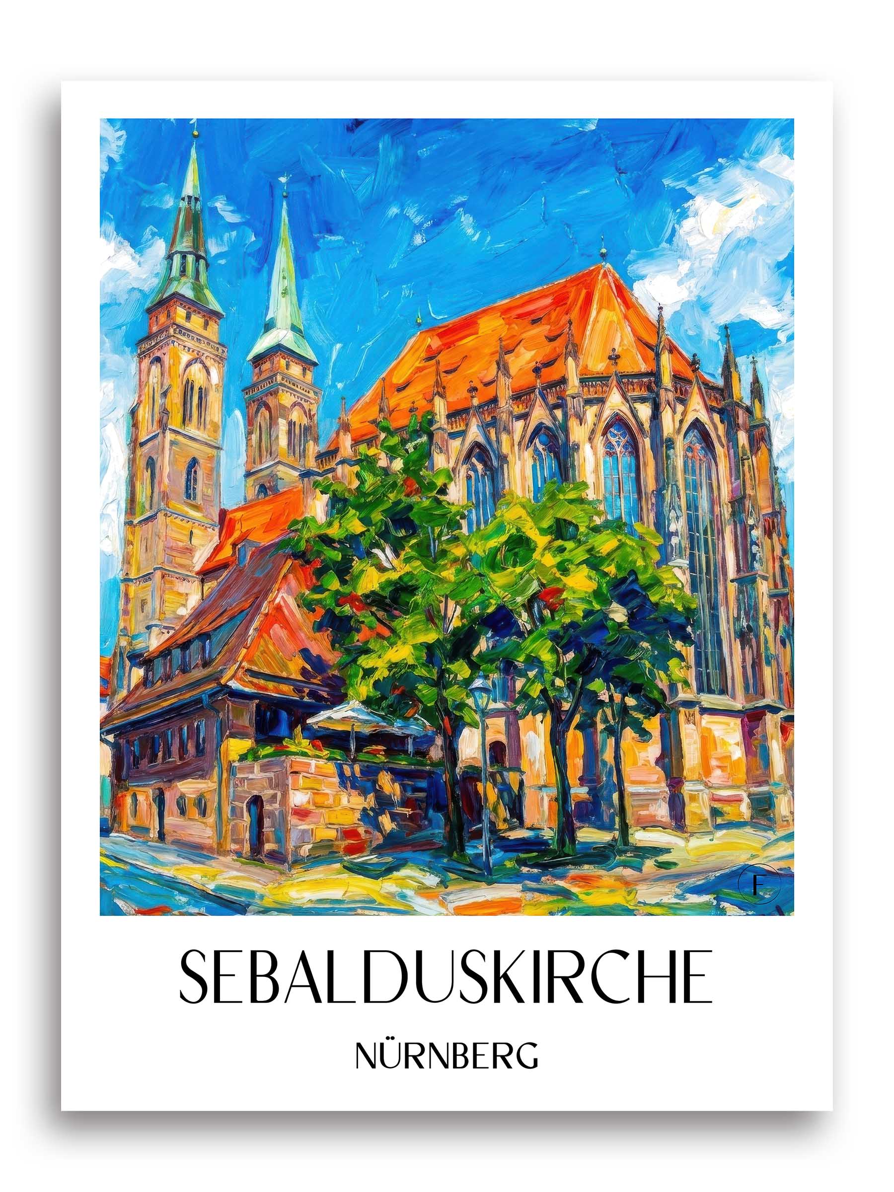 sebalduskirche-nürnberg-deutschland-poster-oil-painting-oelgemaelde
