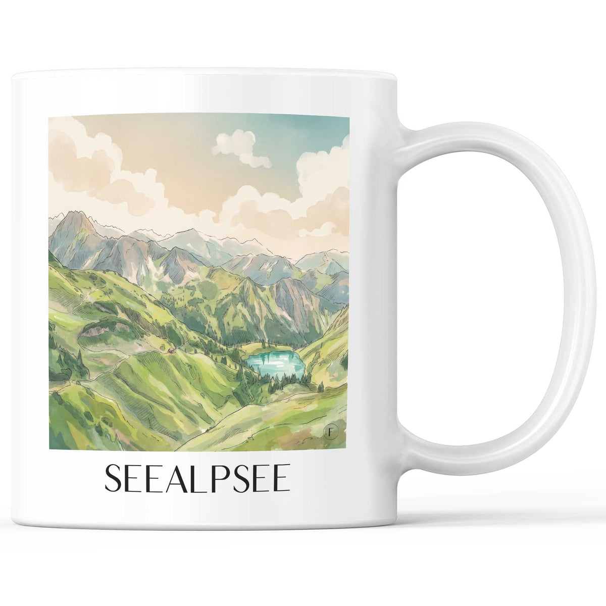 seealpsee-oberallgäu-deutschland-kaffeebecher-aquarell