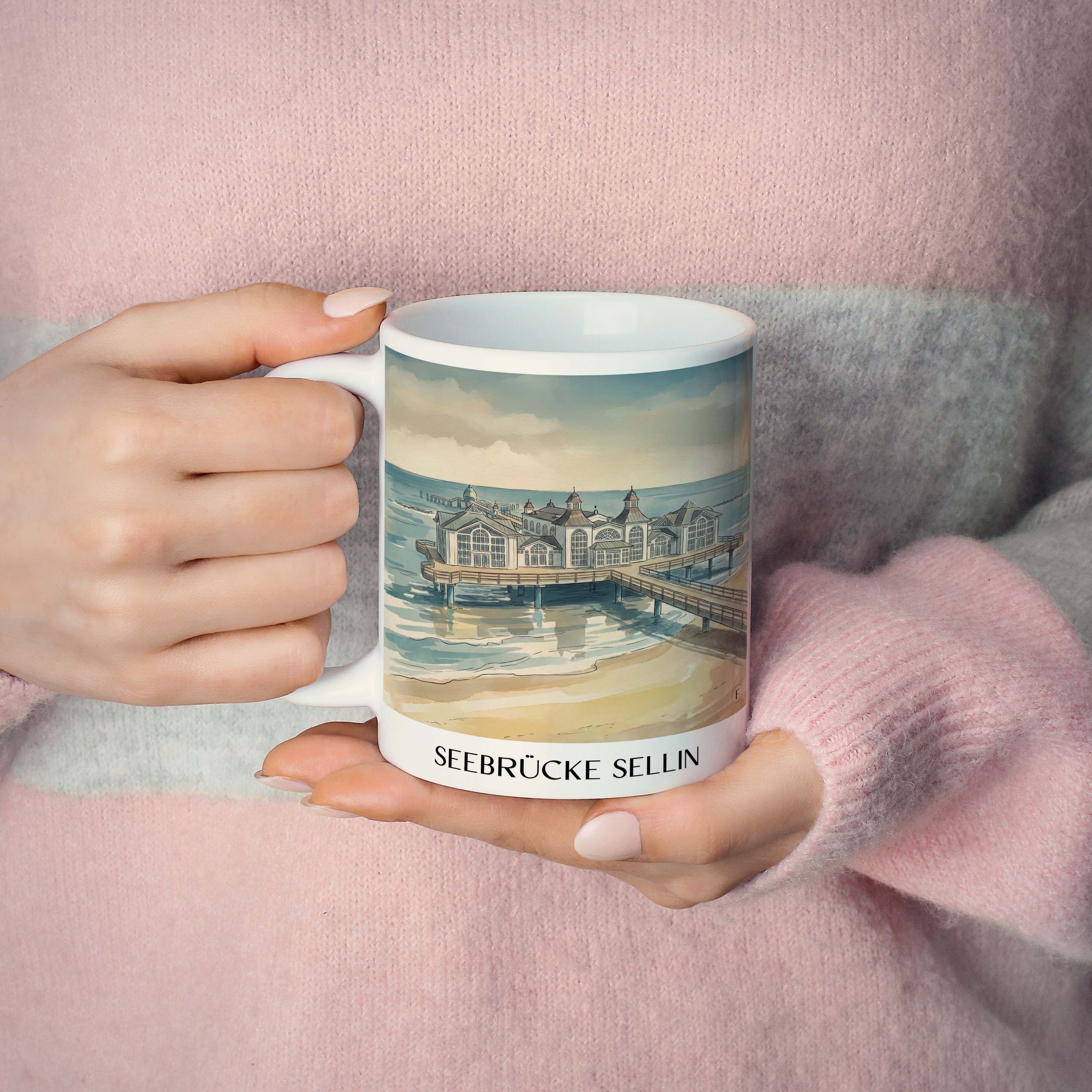 seebrücke-sellin-rügen-deutschland-kaffeebecher-aquarell