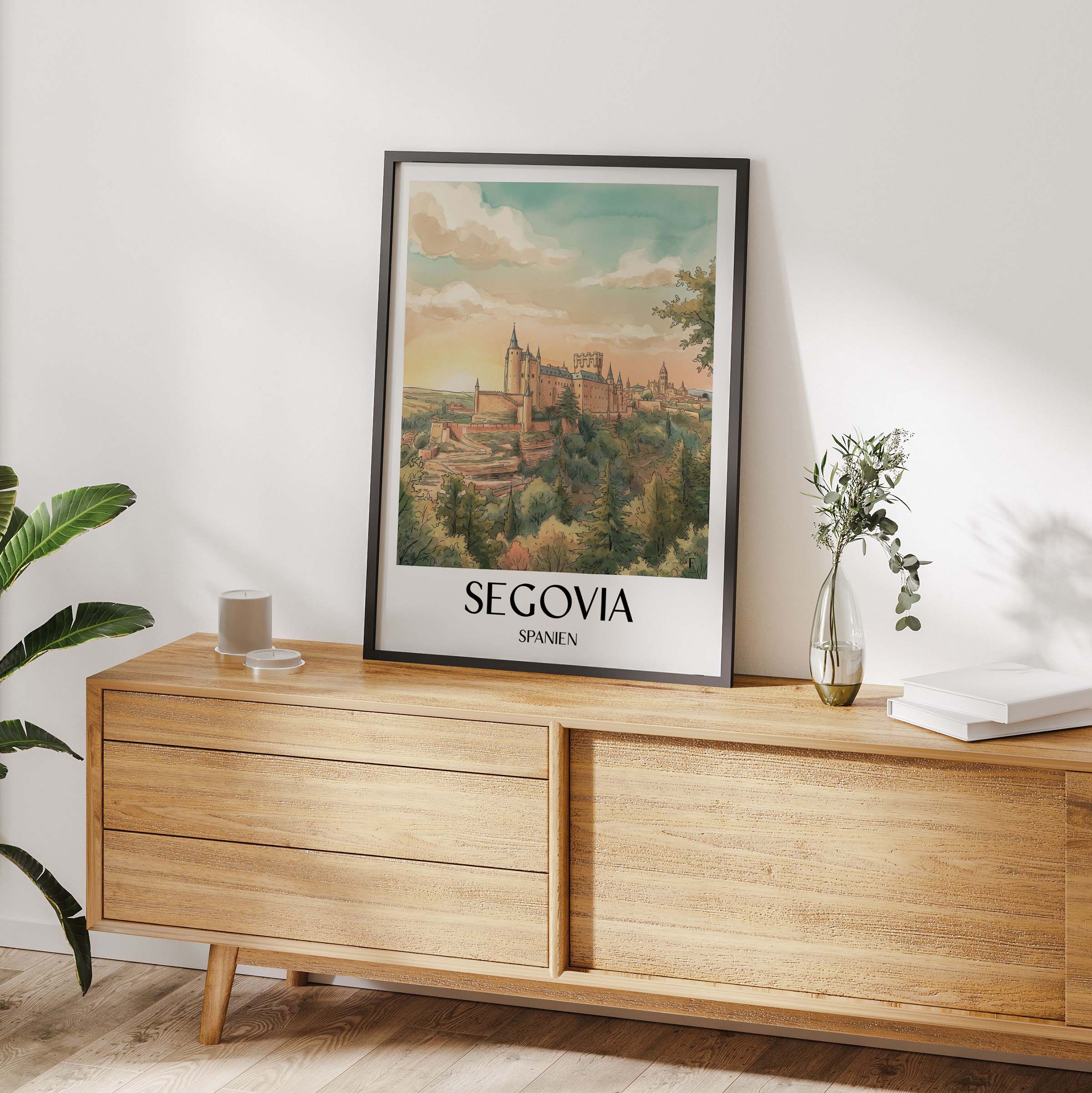 segovia-spanien-spanien-poster-aquarell