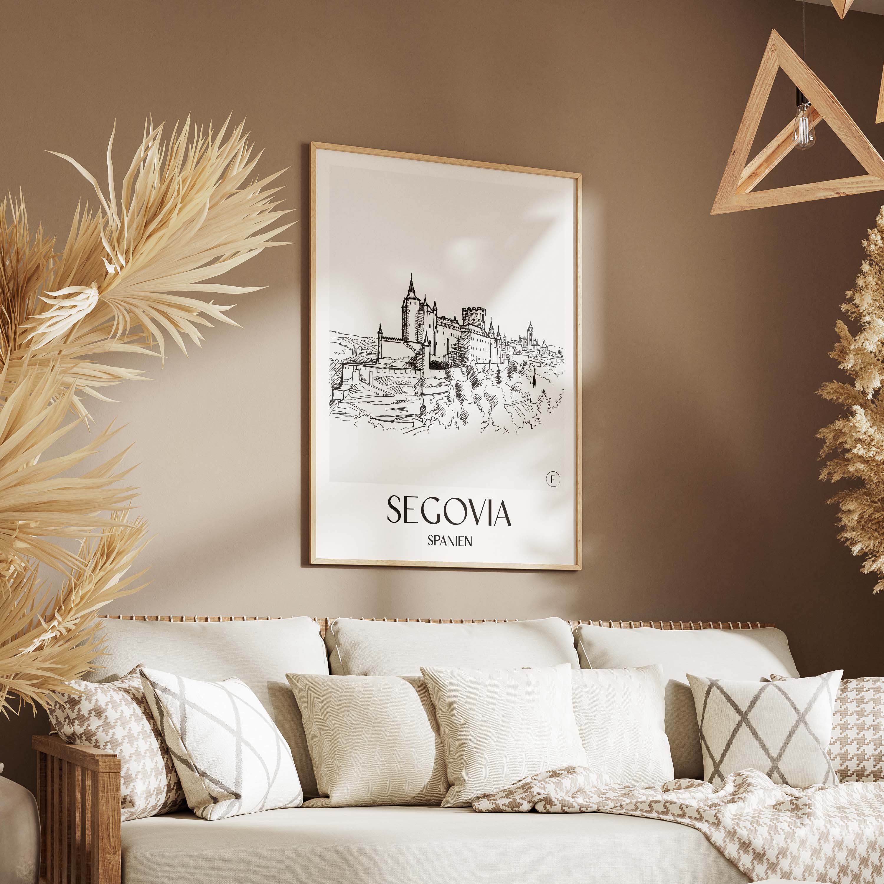 segovia-spanien-spanien-poster-skizze