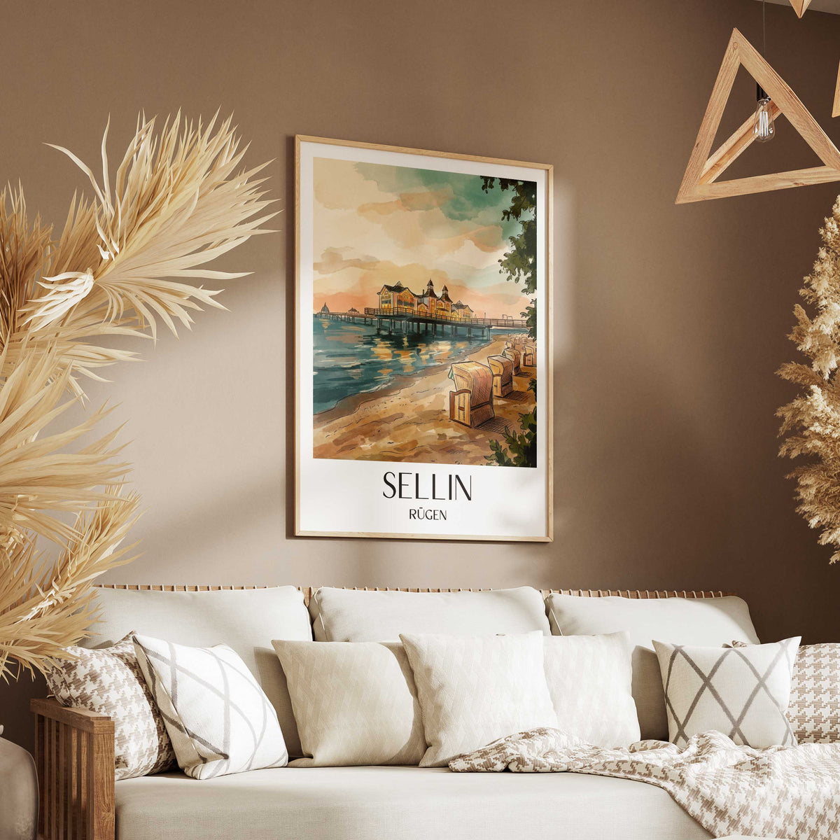 sellin-rügen-deutschland-poster-aquarell