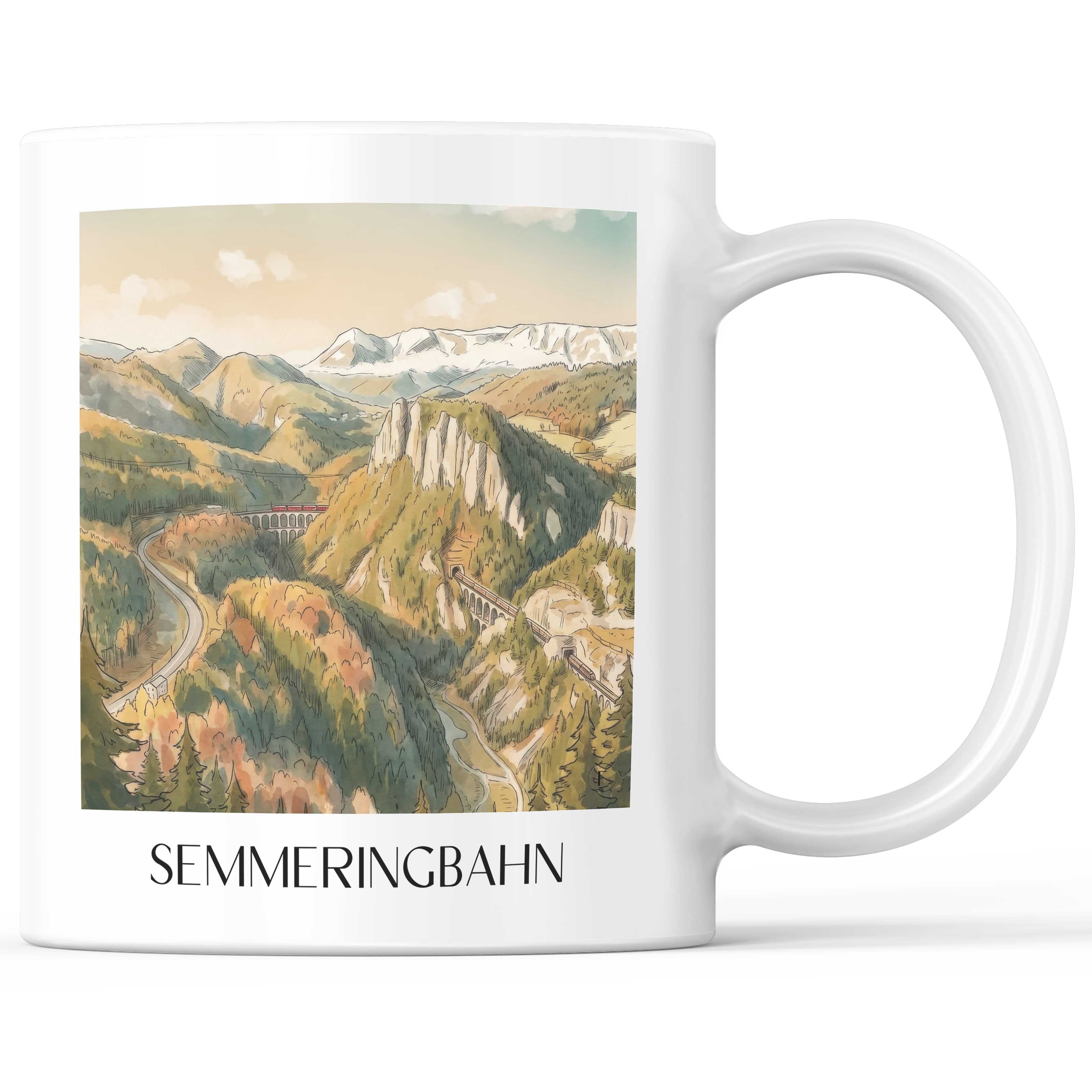 semmeringbahn-österreich-österreich-kaffeebecher-aquarell