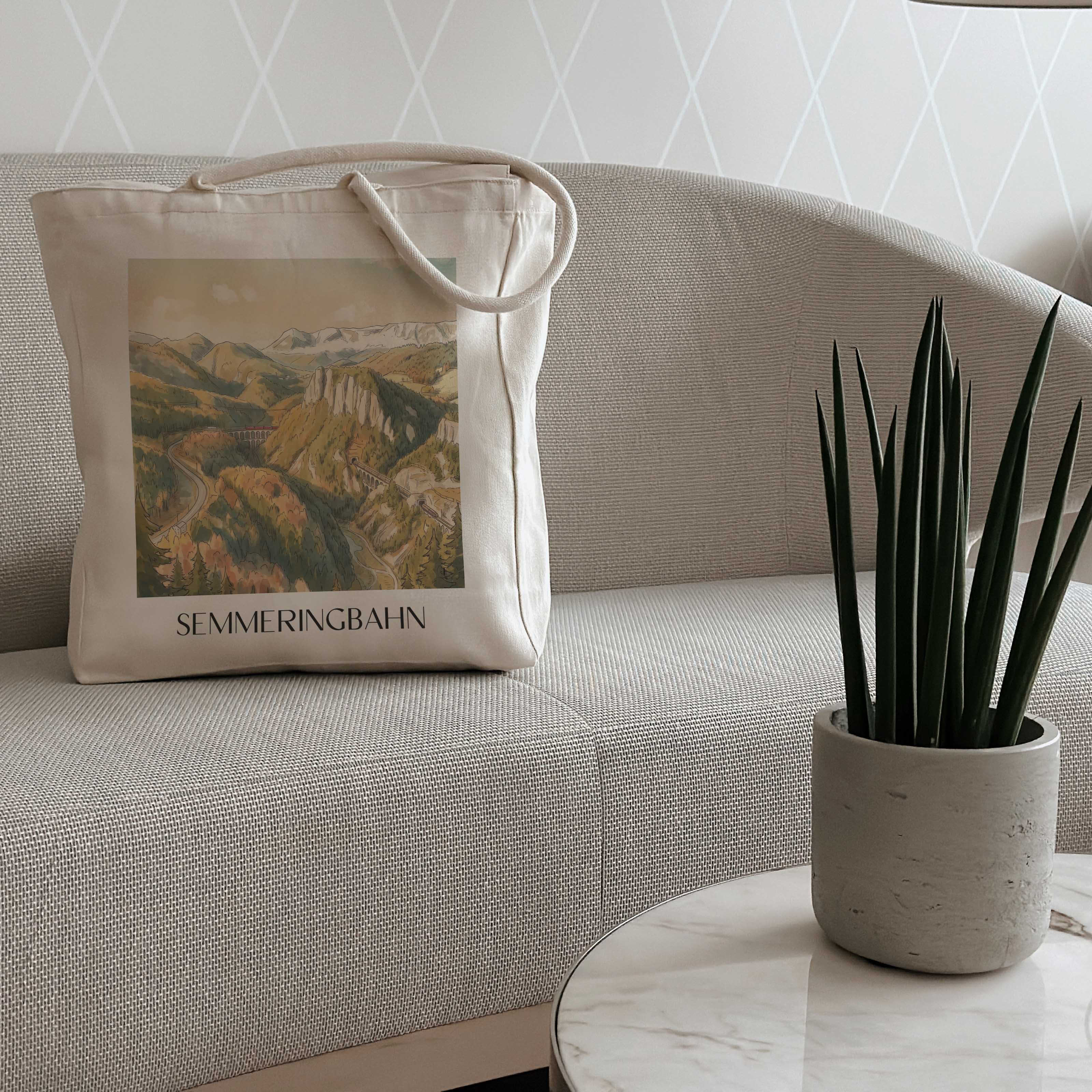 semmeringbahn-österreich-österreich-einkaufstasche-aquarell