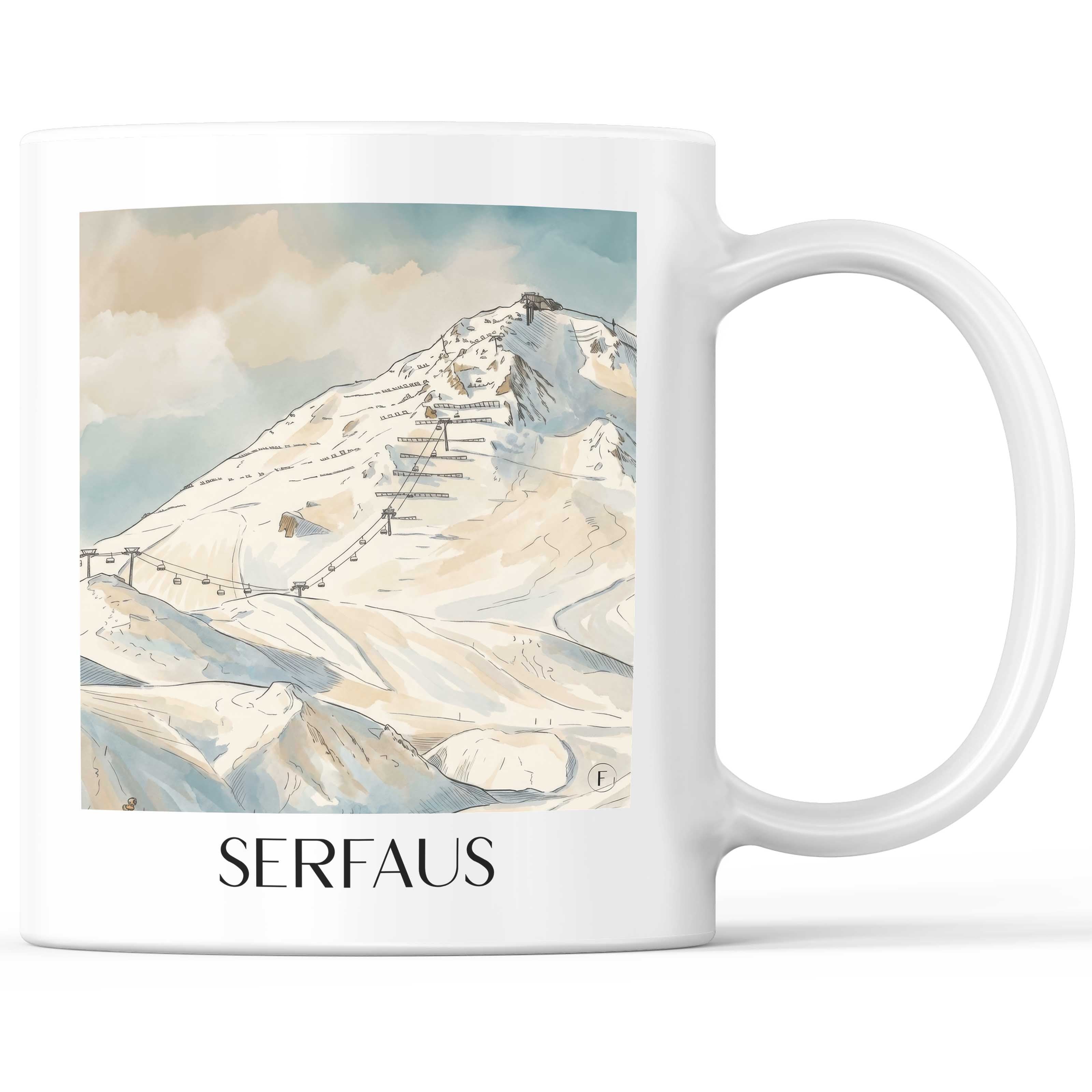 serfaus-tirol-österreich-kaffeebecher-aquarell