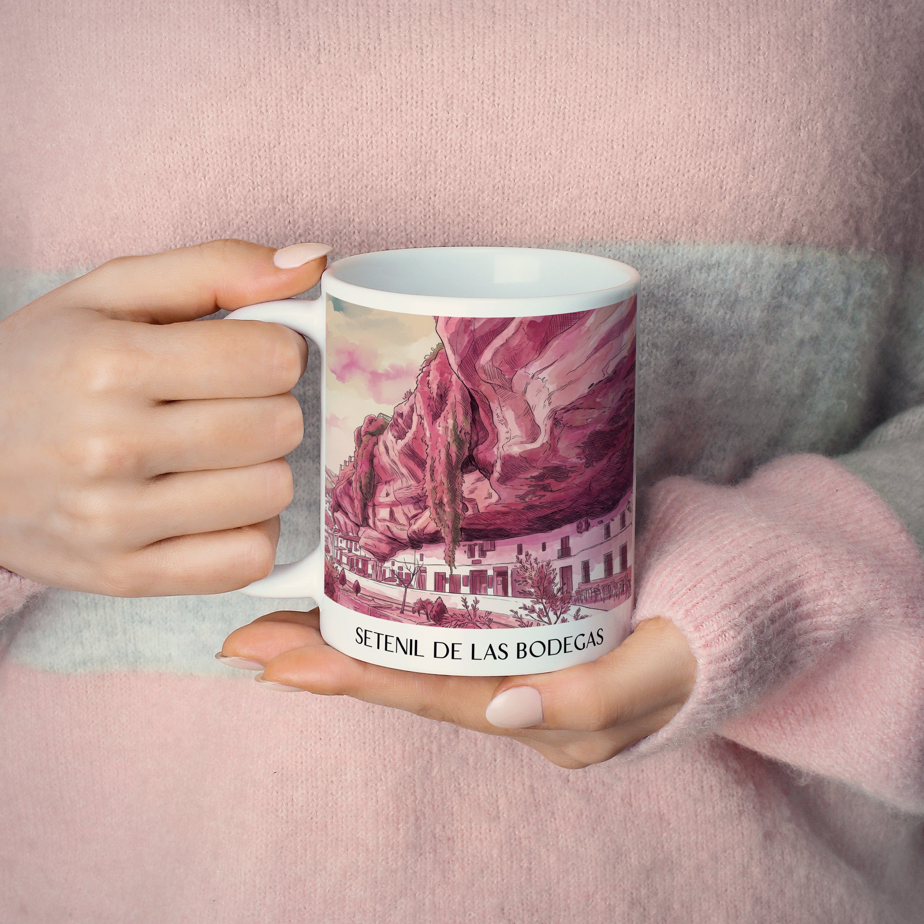 setenil-de-las-bodegas-spanien-spanien-kaffeebecher-aquarell-pink-rosa