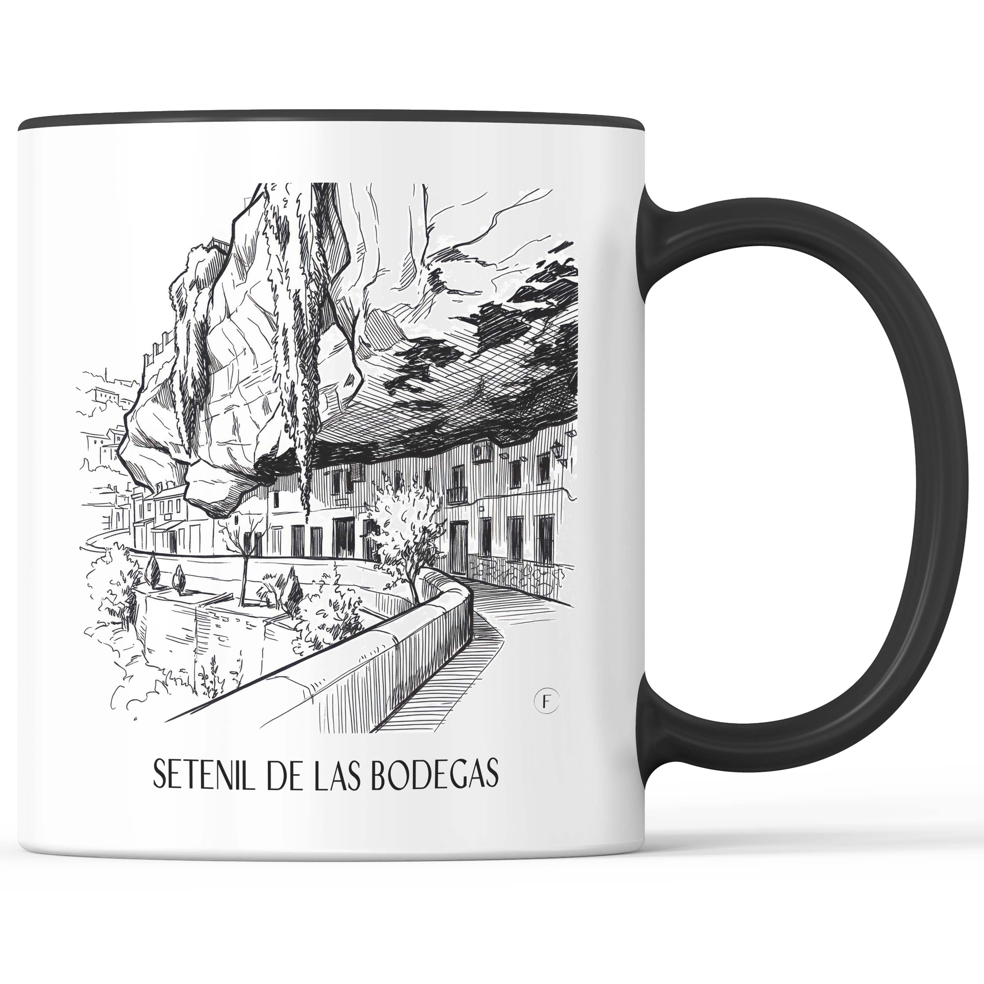 setenil-de-las-bodegas-spanien-spanien-kaffeebecher-skizze