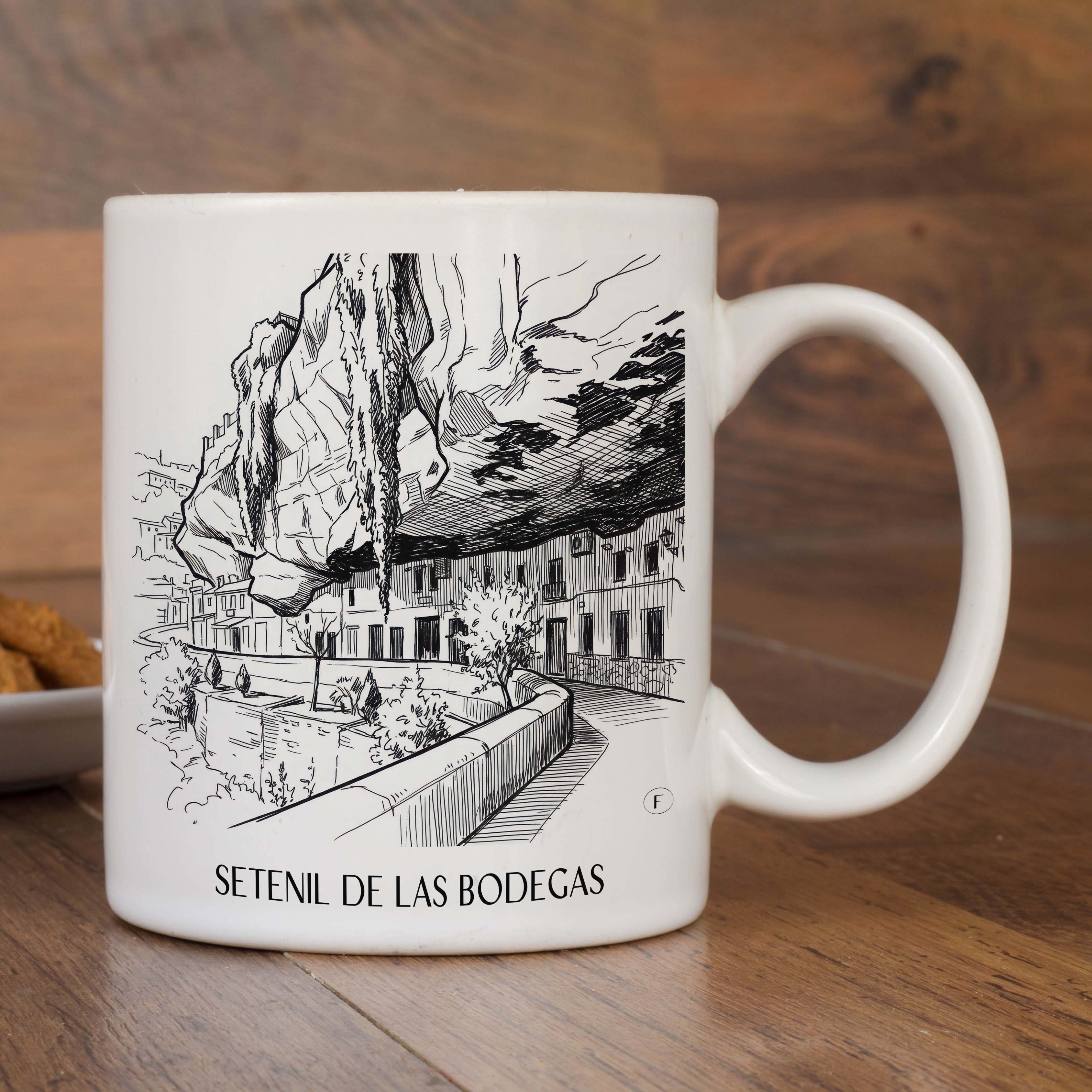 setenil-de-las-bodegas-spanien-spanien-kaffeebecher-skizze