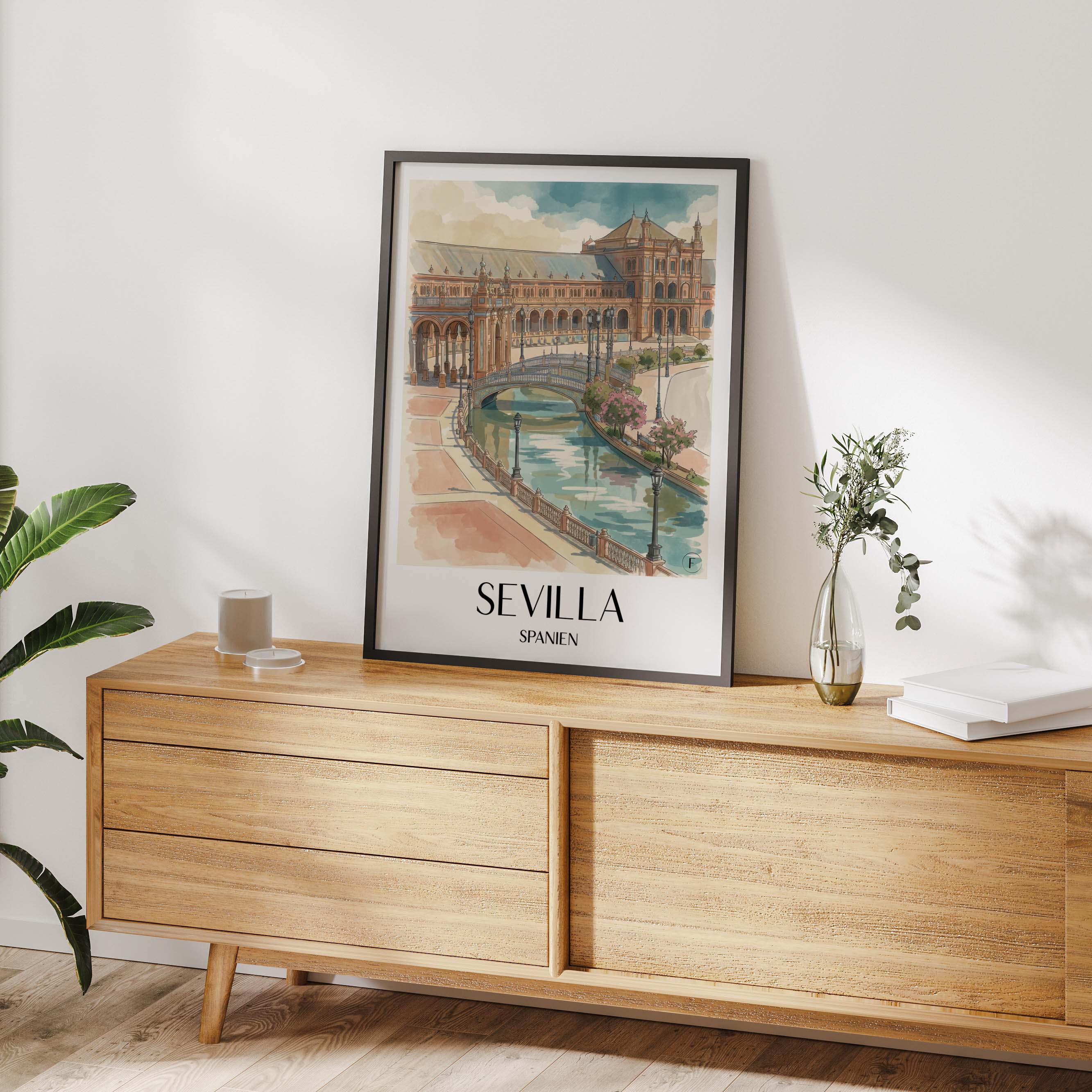 sevilla-spanien-poster-aquarell