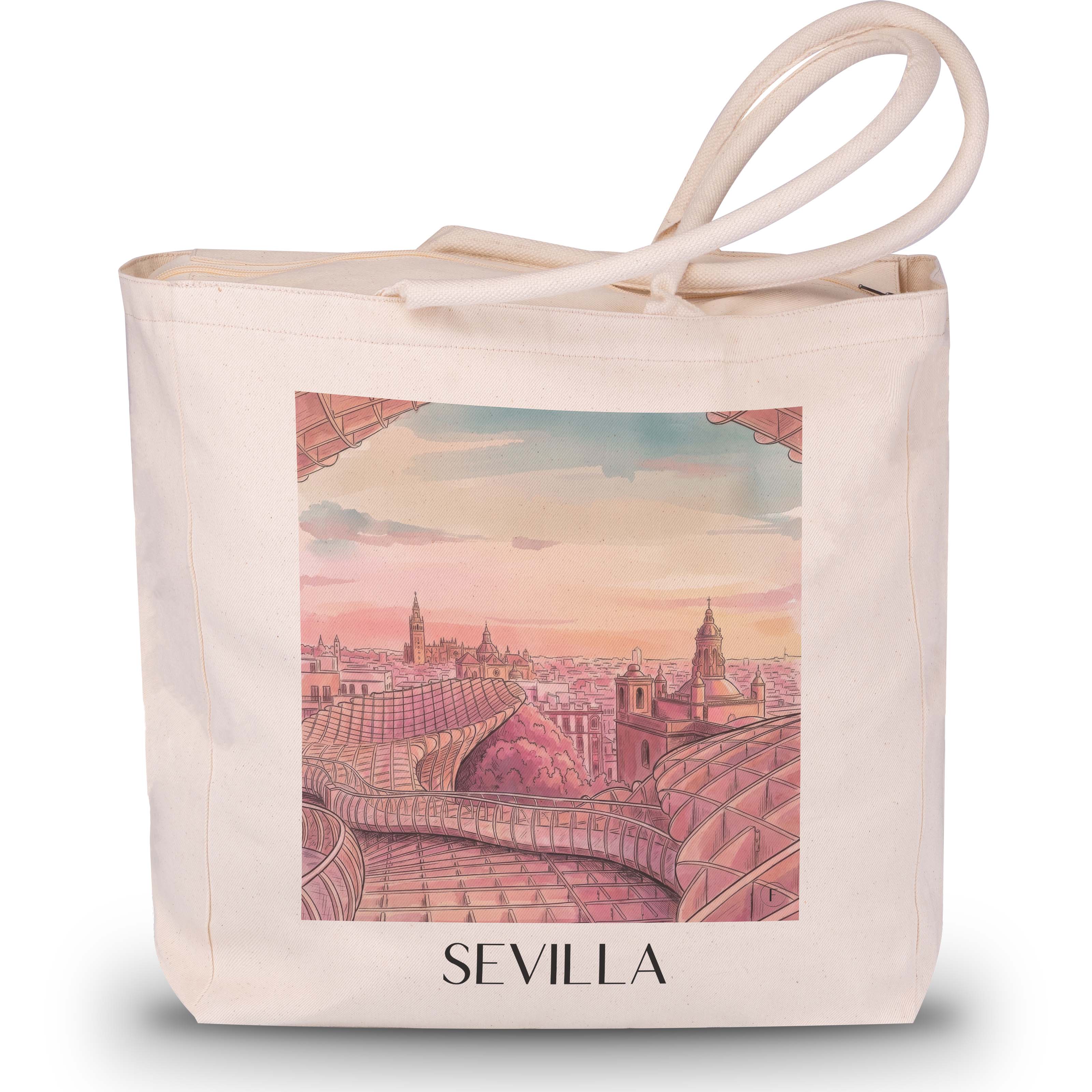 sevilla-spanien-spanien-einkaufstasche-aquarell-pink-rosa