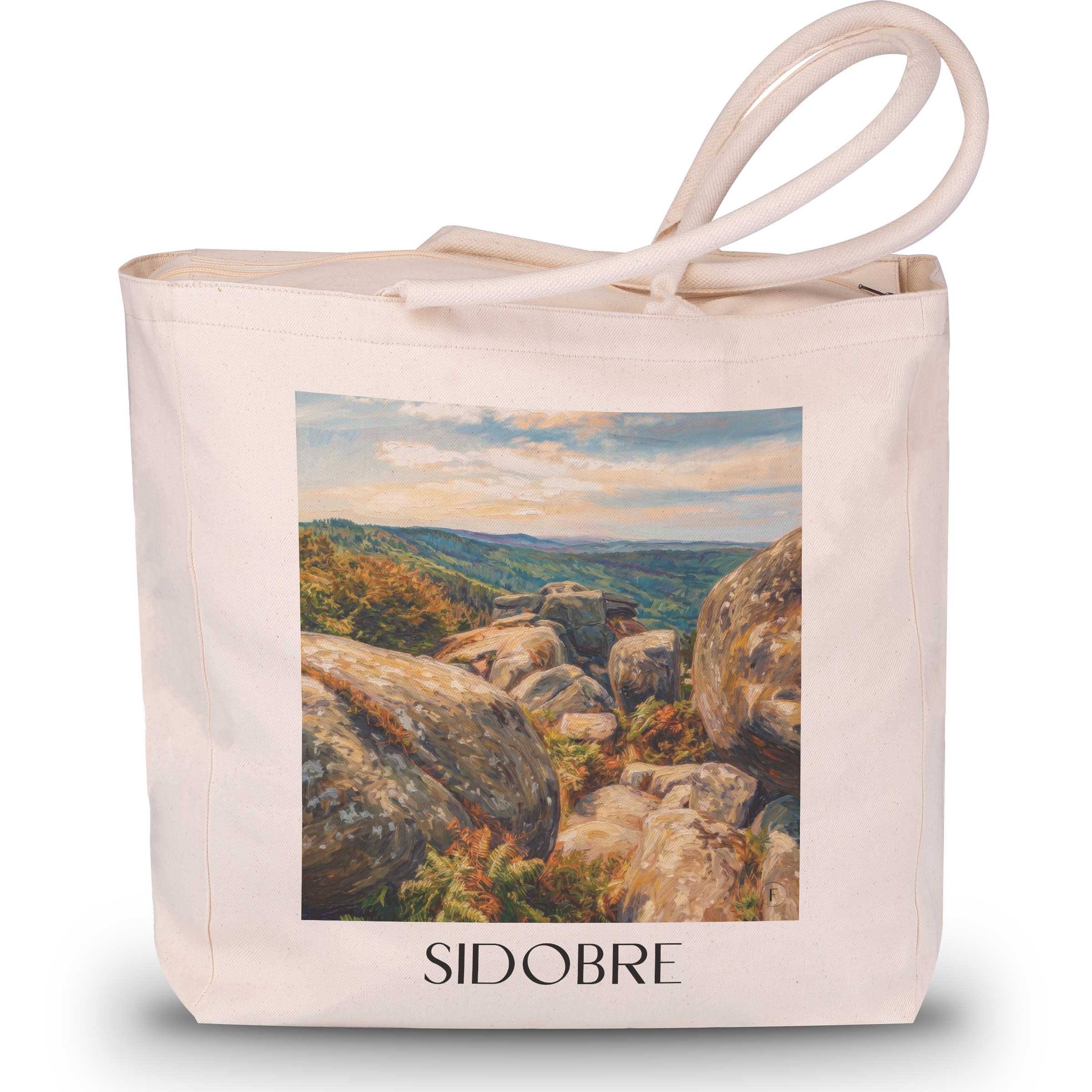 sidobre-okzitanien-frankreich-einkaufstasche-oil-painting-oelgemaelde