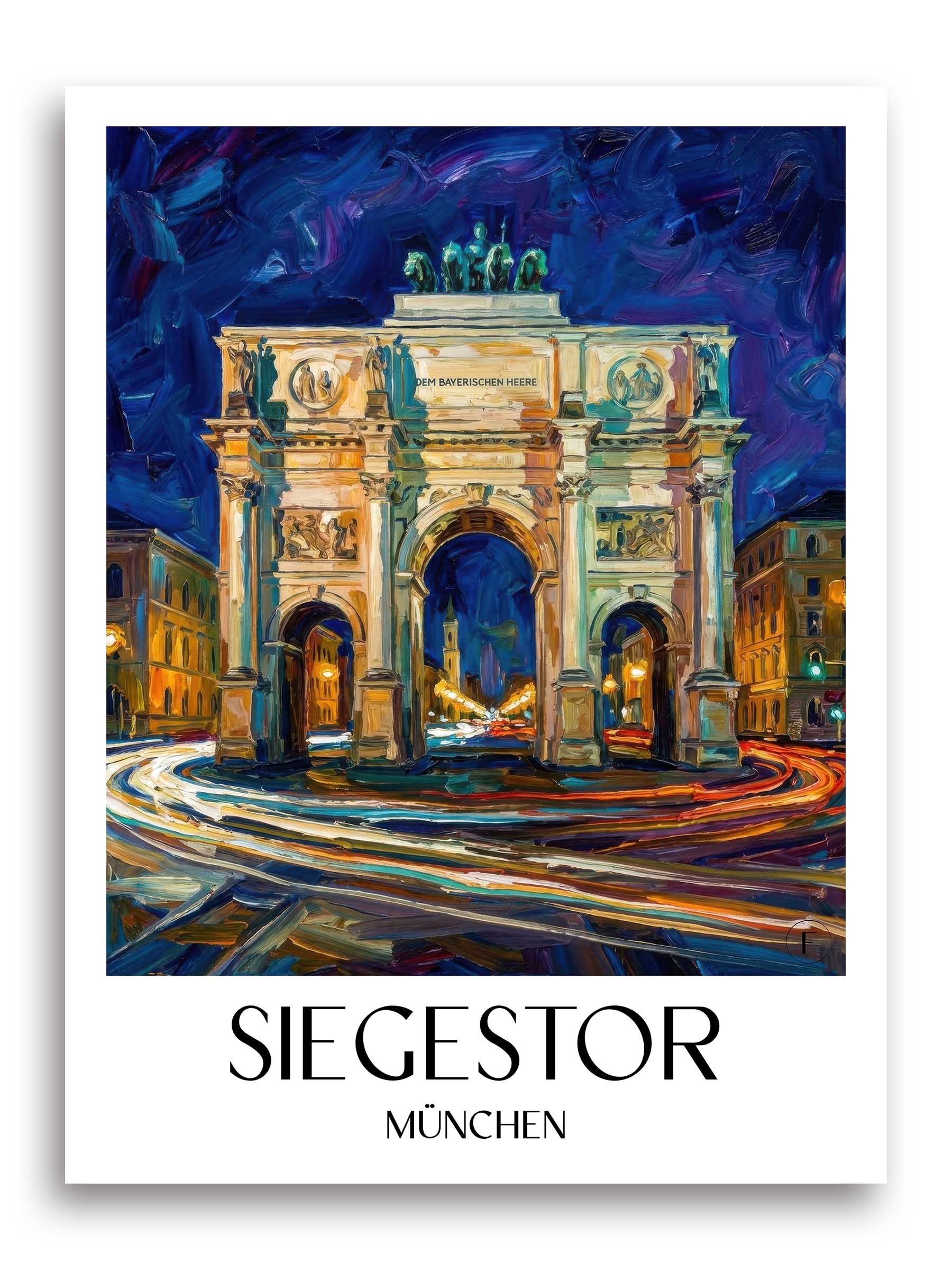 siegestor-münchen-deutschland-poster-oil-painting-oelgemaelde