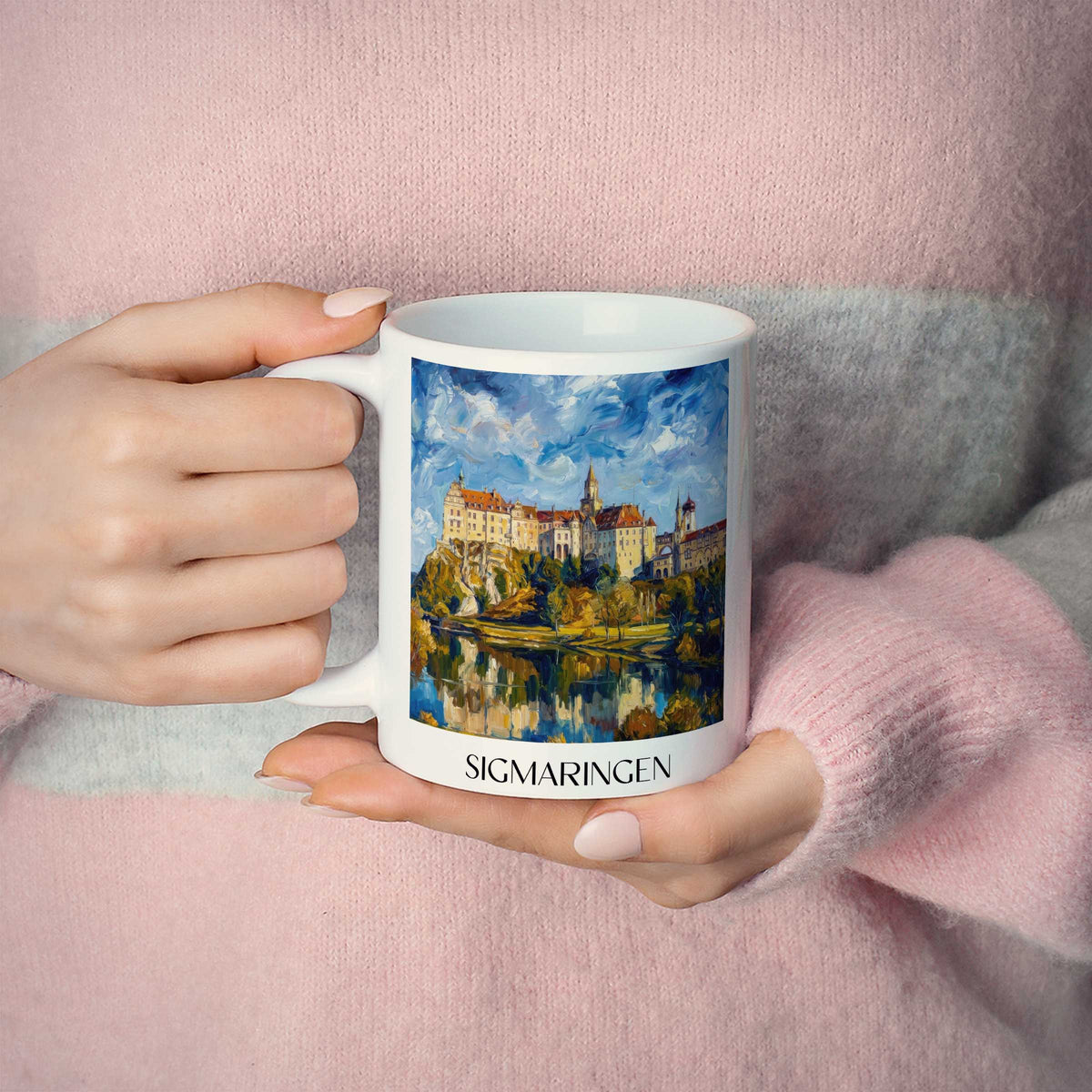 sigmaringen-schwäbische-alb-deutschland-kaffeebecher-oil-painting-oelgemaelde