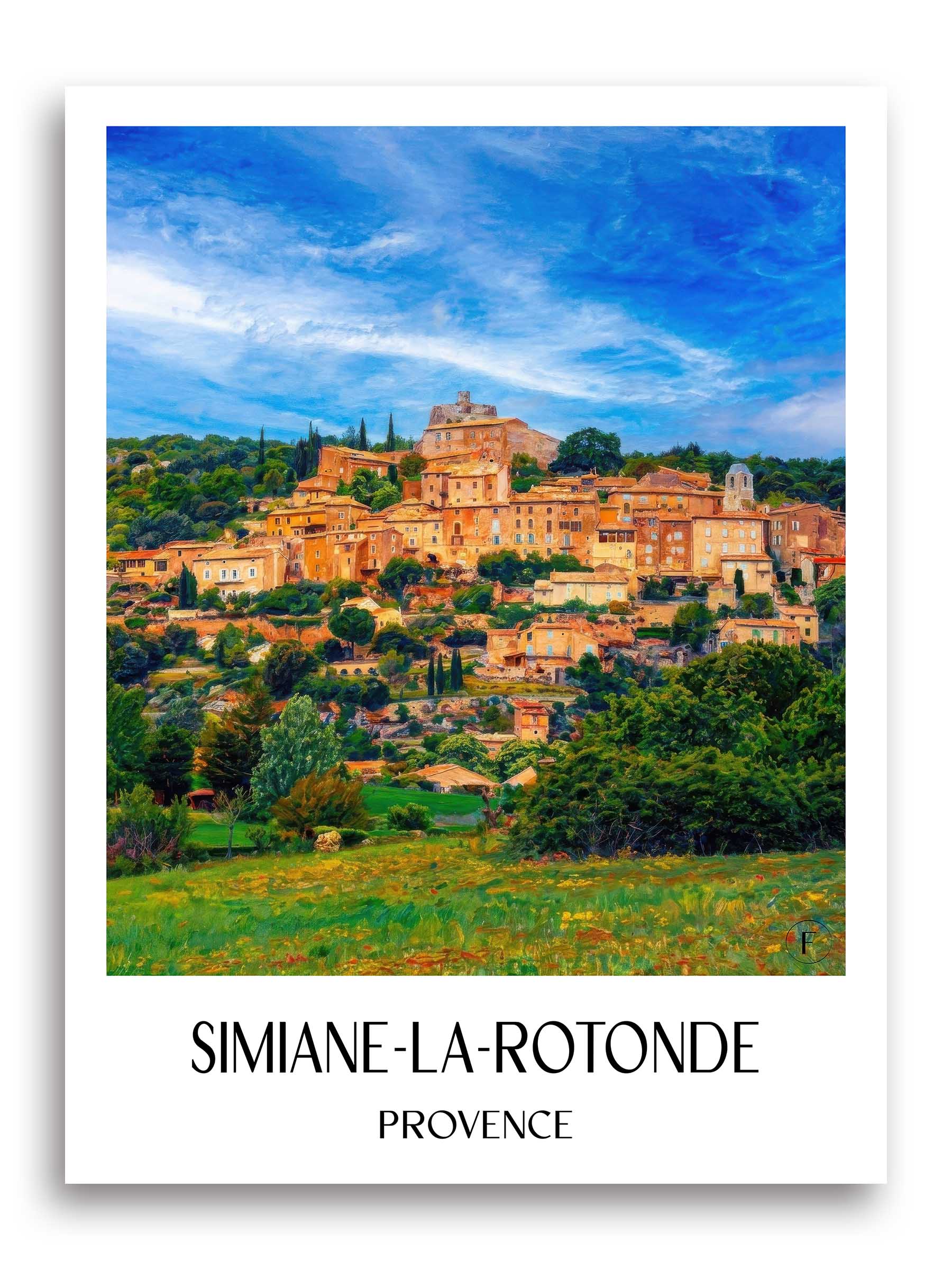 simiane-la-rotonde-provence-frankreich-poster-oil-painting-oelgemaelde