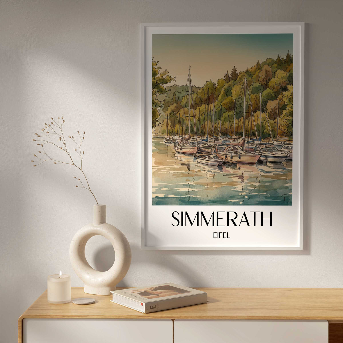 simmerath-eifel-deutschland-poster-aquarell