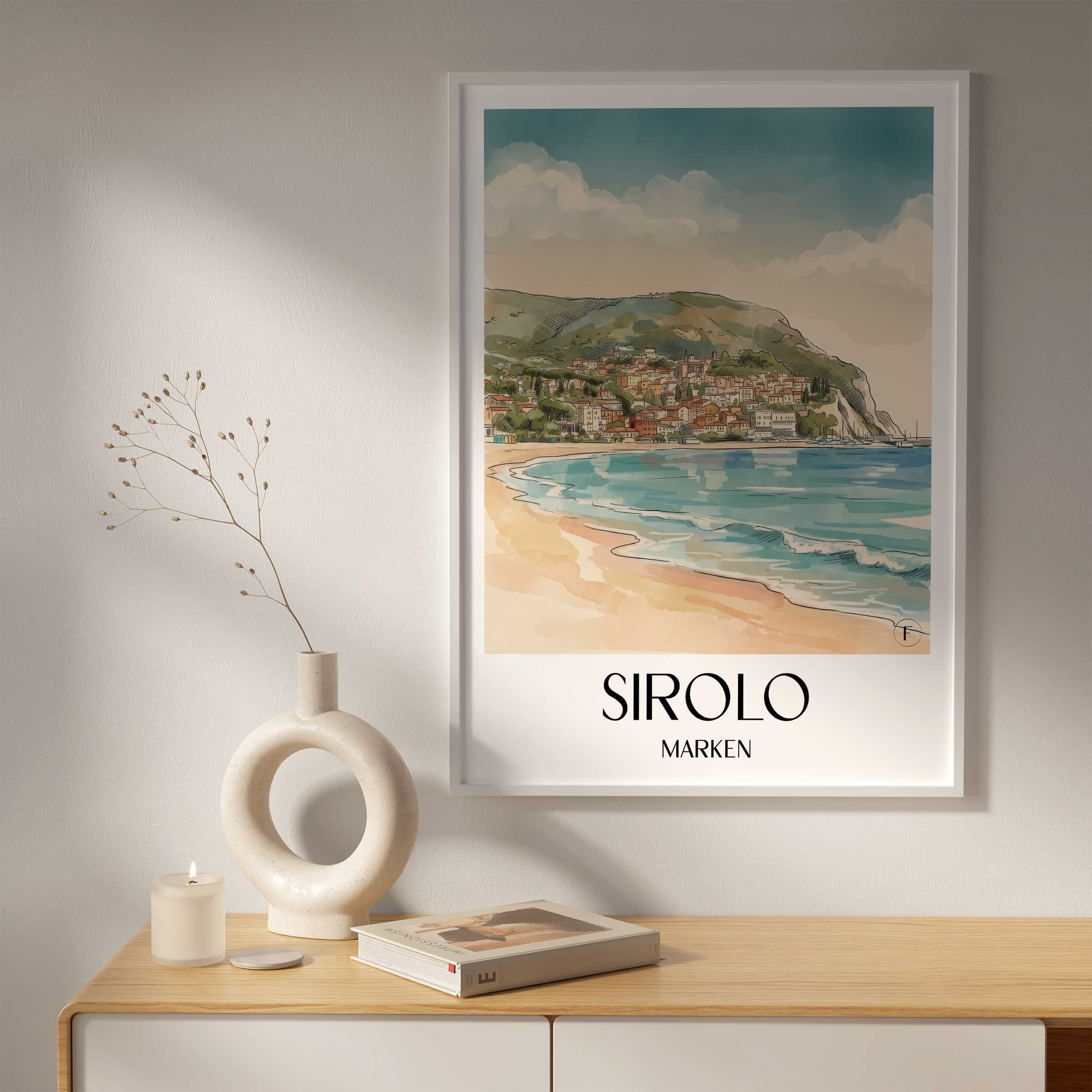 sirolo--marken-italien-poster-aquarell