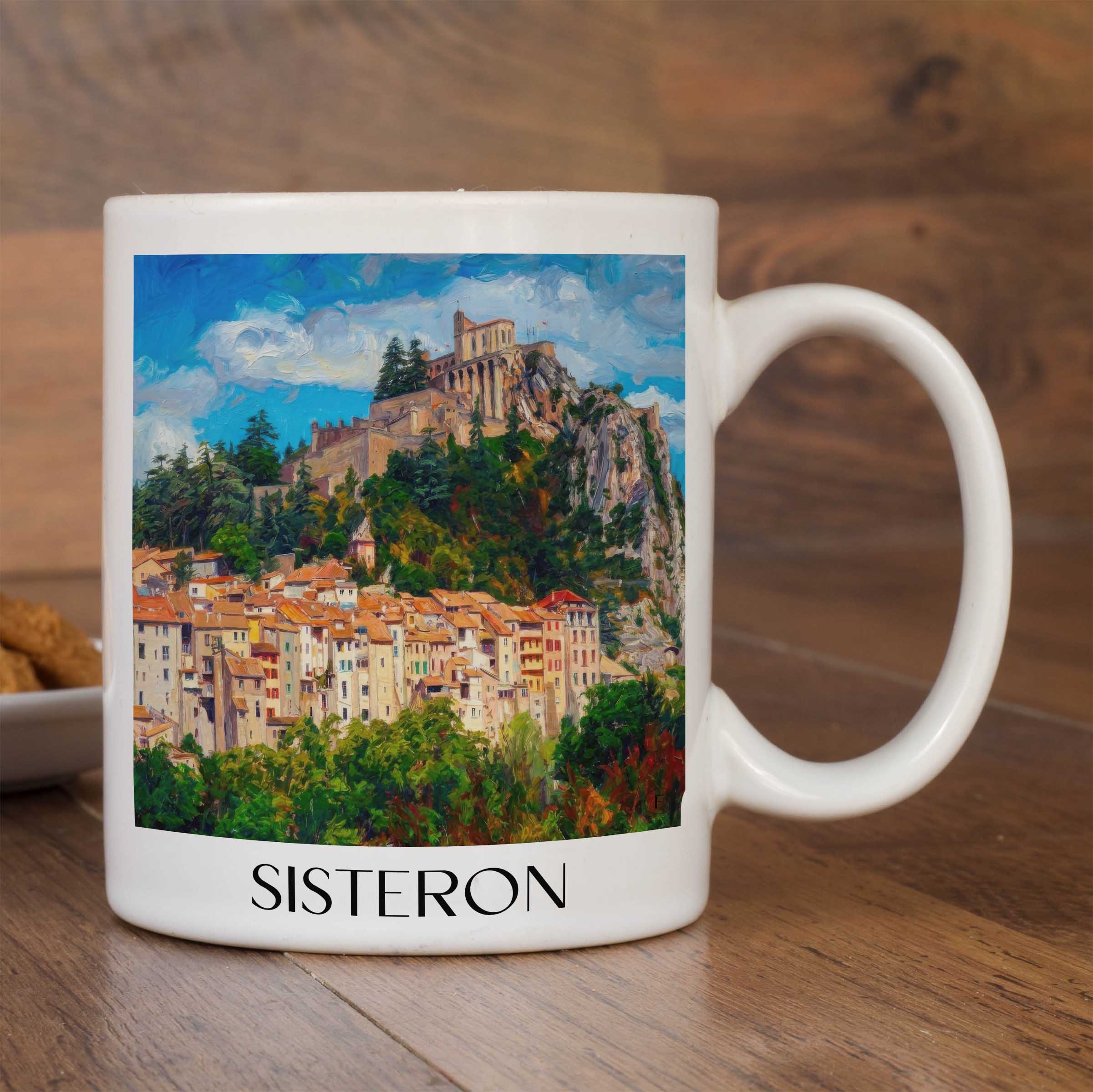 sisteron-provence-frankreich-kaffeebecher-oil-painting-oelgemaelde