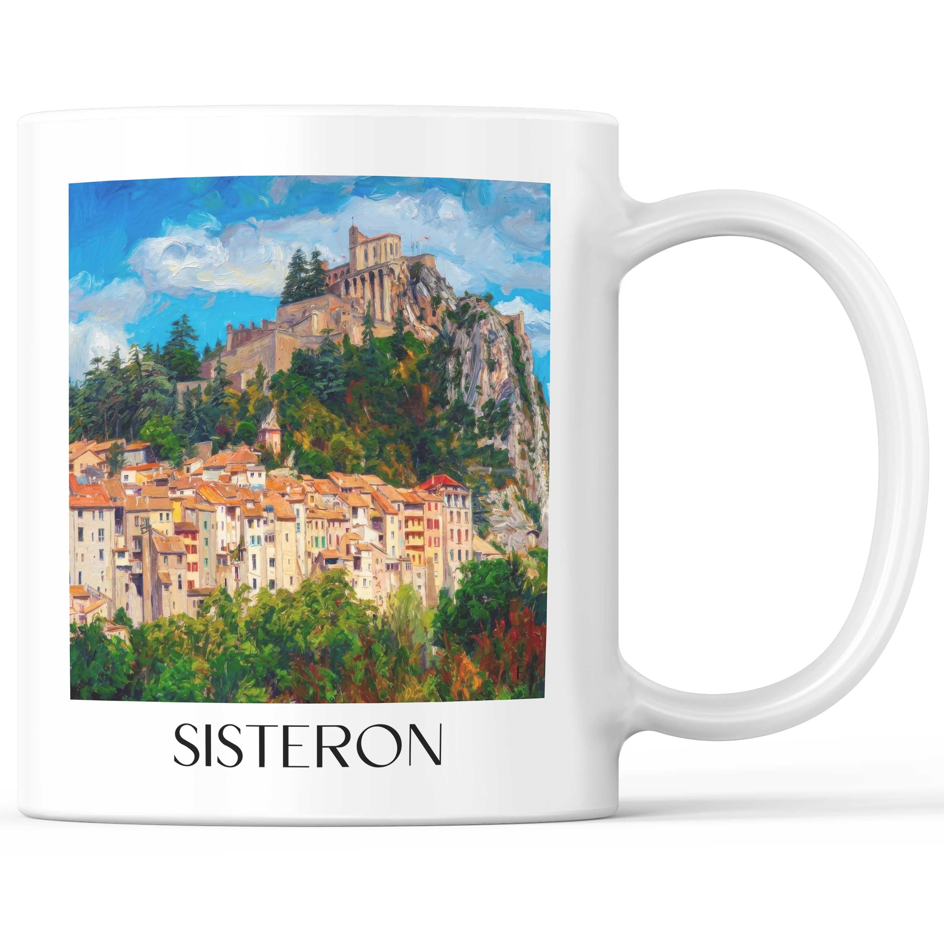 sisteron-provence-frankreich-kaffeebecher-oil-painting-oelgemaelde