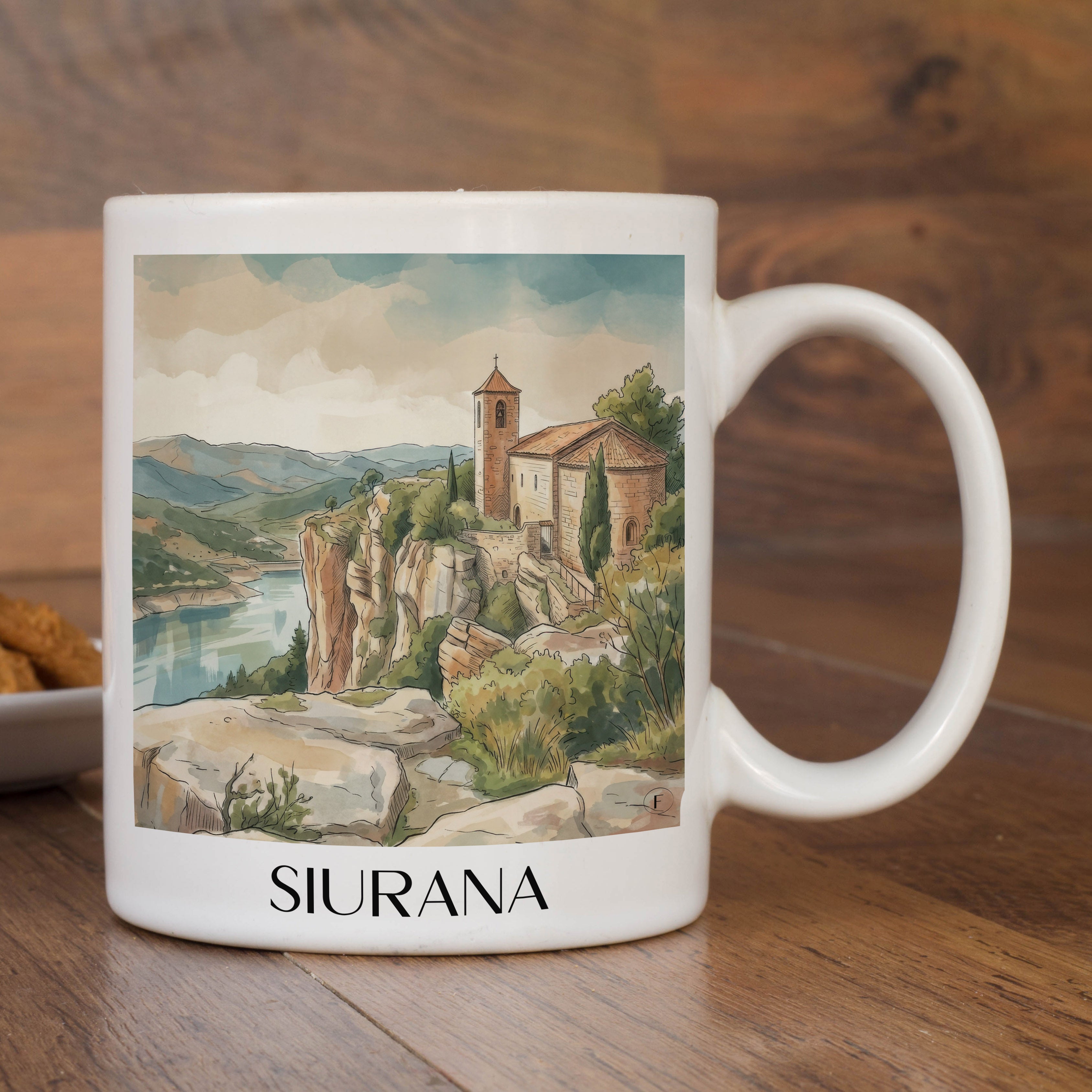 siurana-spanien-spanien-kaffeebecher-aquarell