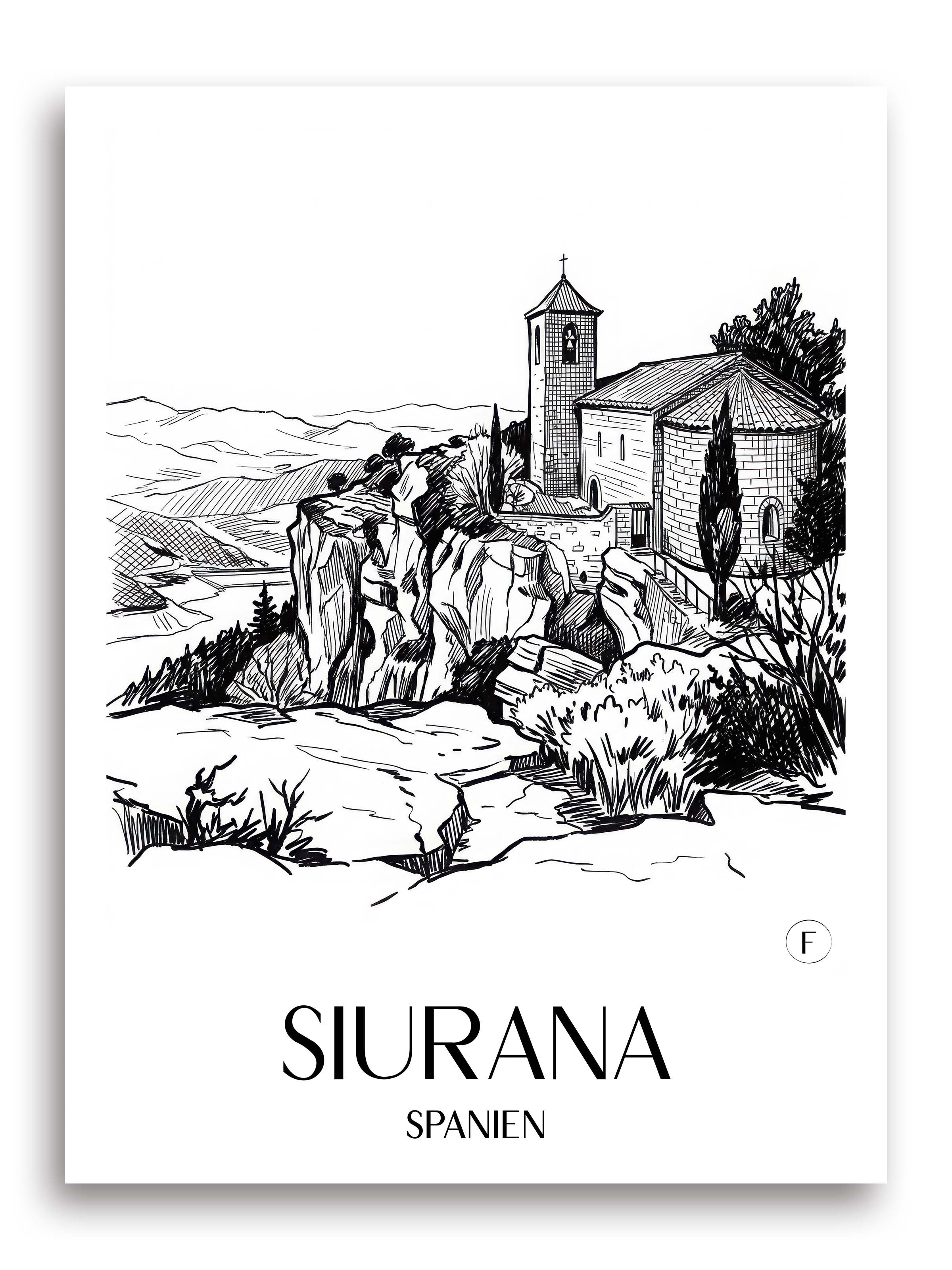 siurana-spanien-spanien-und-spanien-poster-skizze