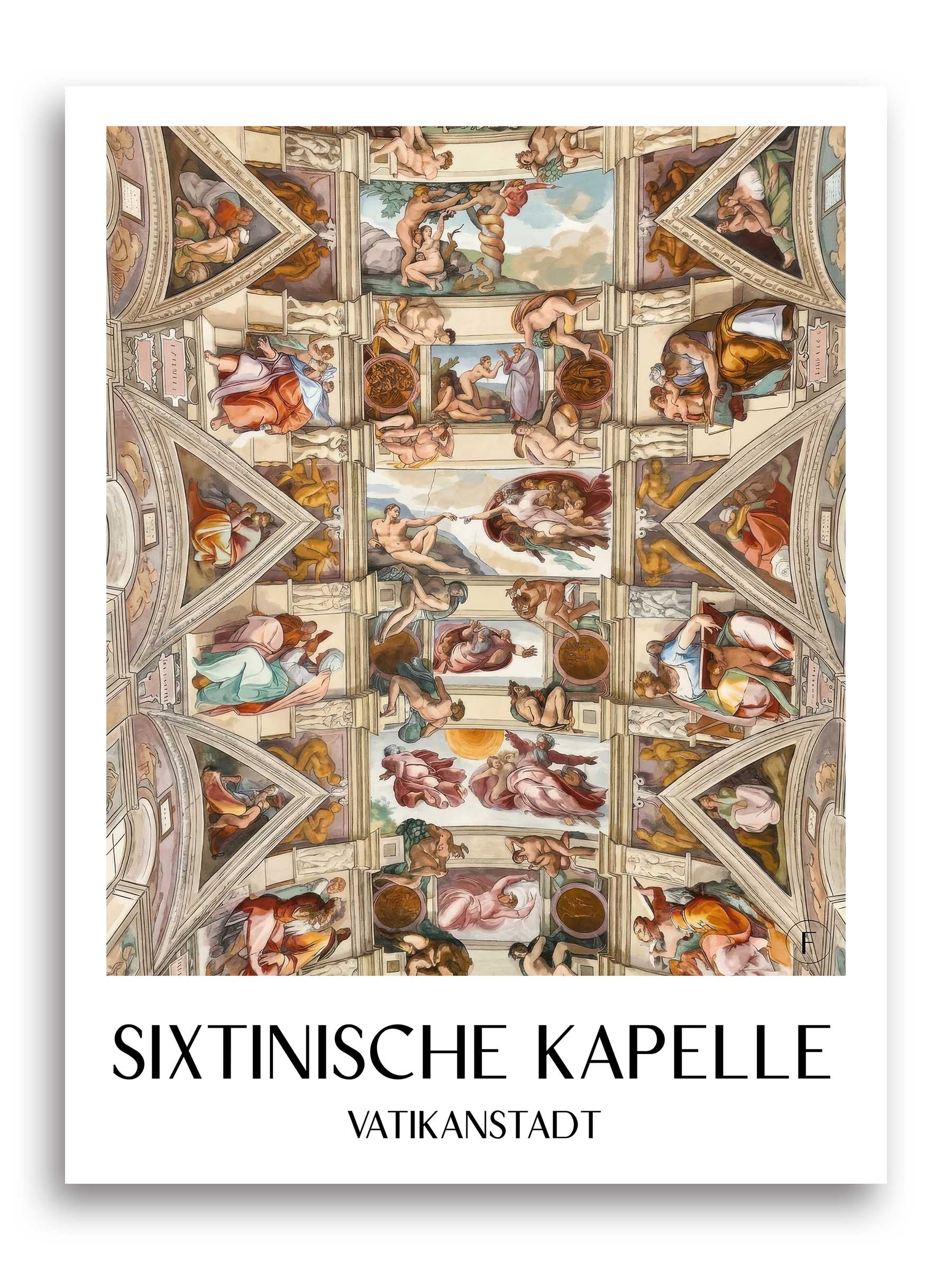 sixtinische-kapelle-vatikanstadt-italien-poster-aquarell