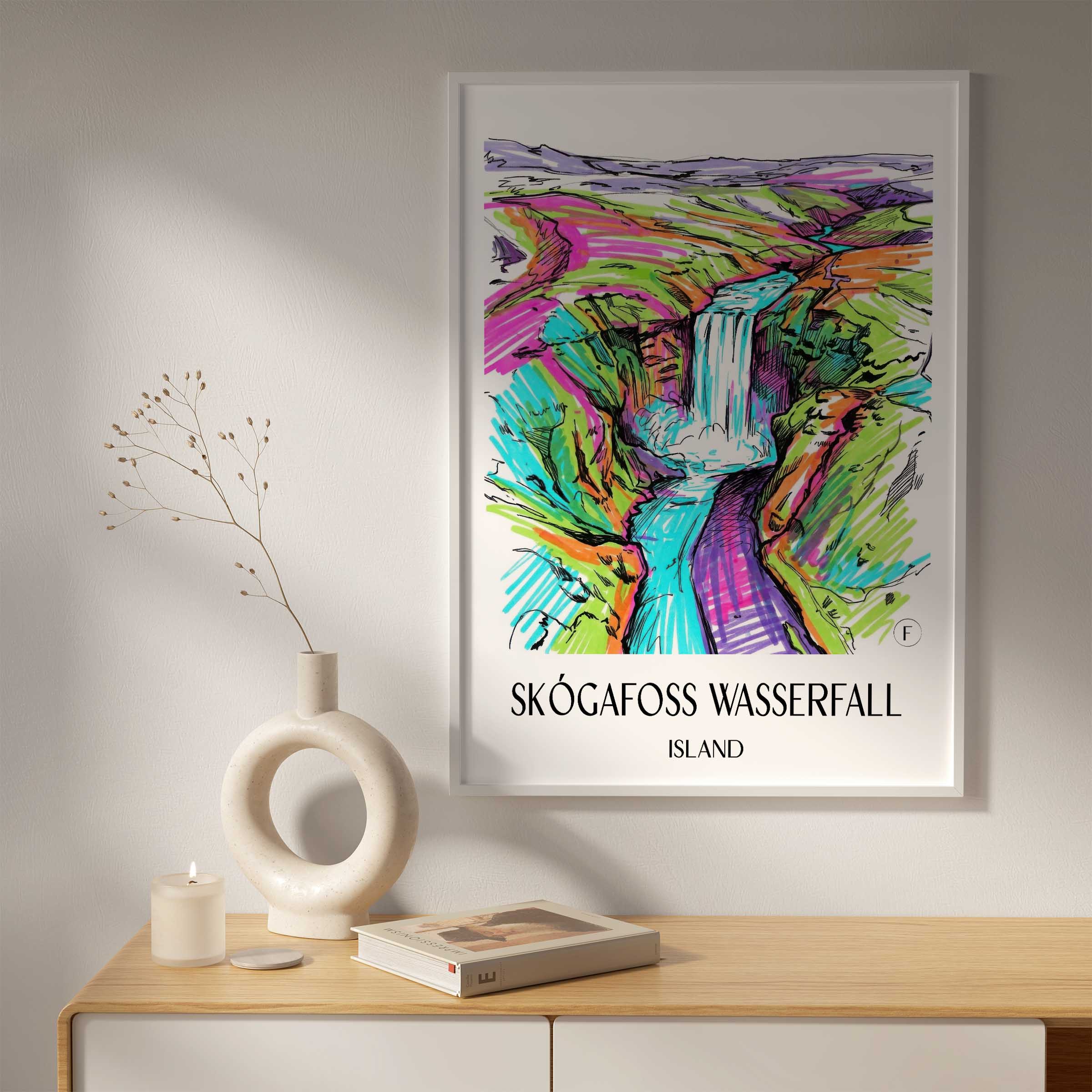 skógafoss-wasserfall-island-island-poster-graffiti