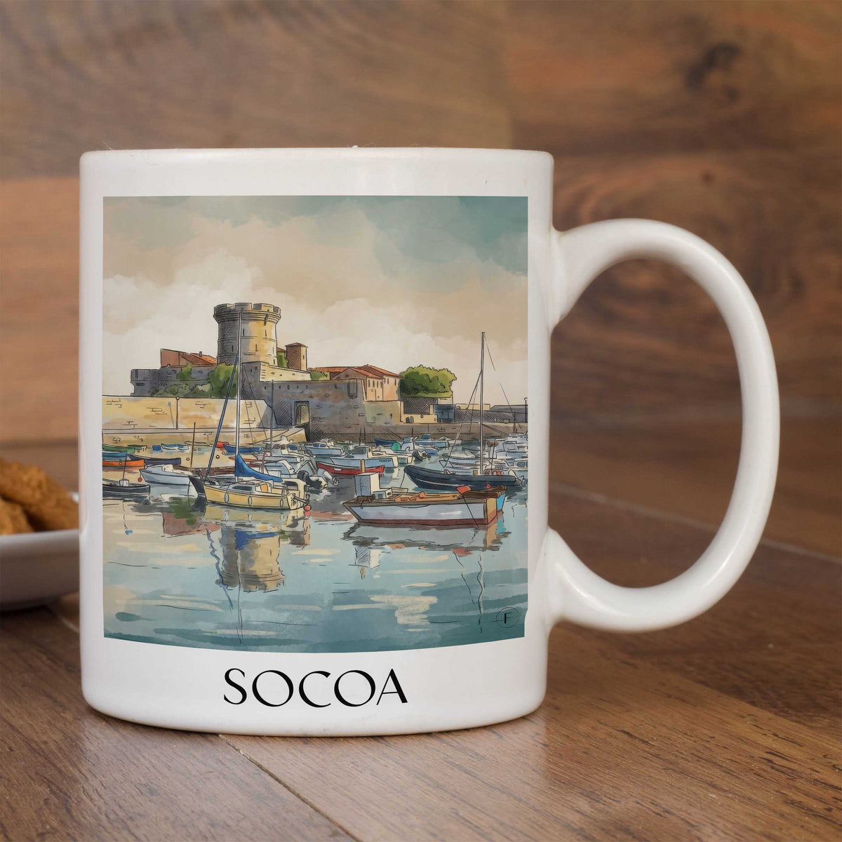 socoa-ciboure-frankreich-kaffeebecher-aquarell