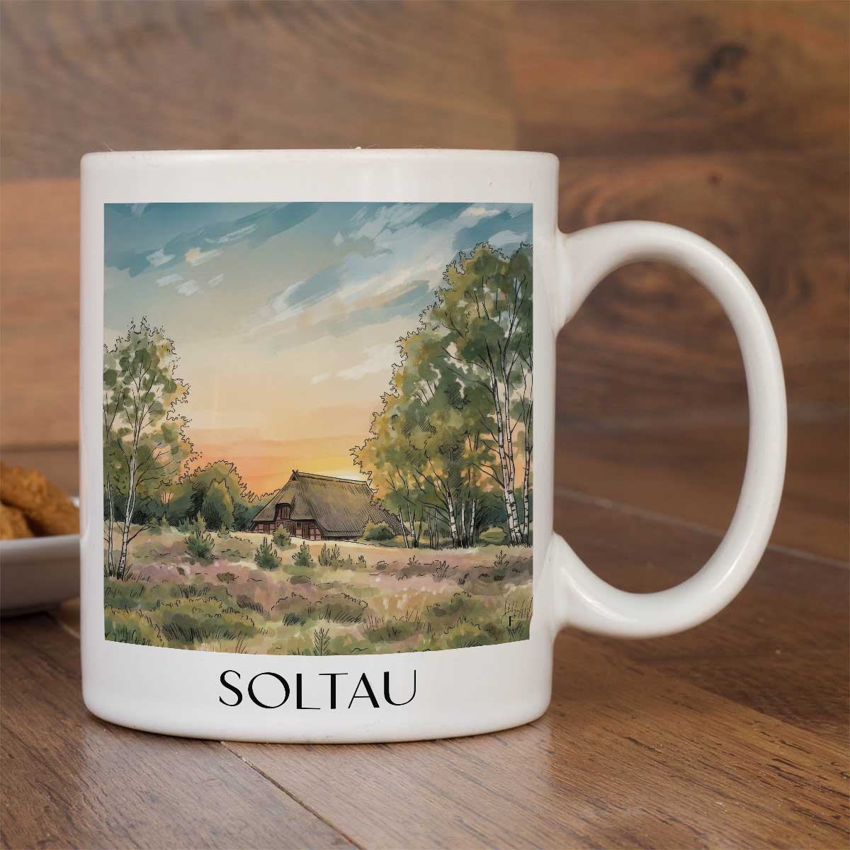 soltau-lüneburger-heide-deutschland-kaffeebecher-aquarell