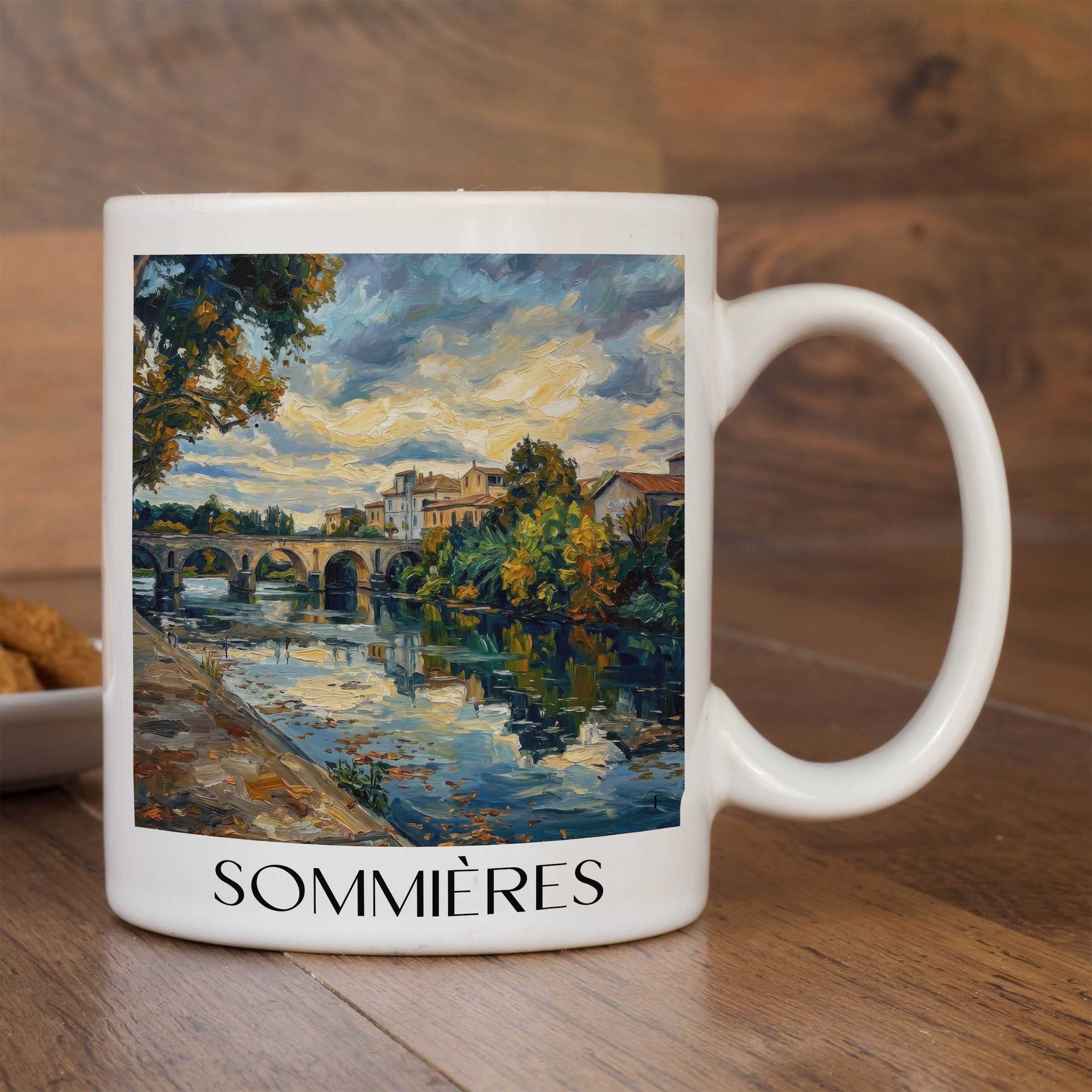 sommières--okzitanien-frankreich-kaffeebecher-oil-painting-oelgemaelde