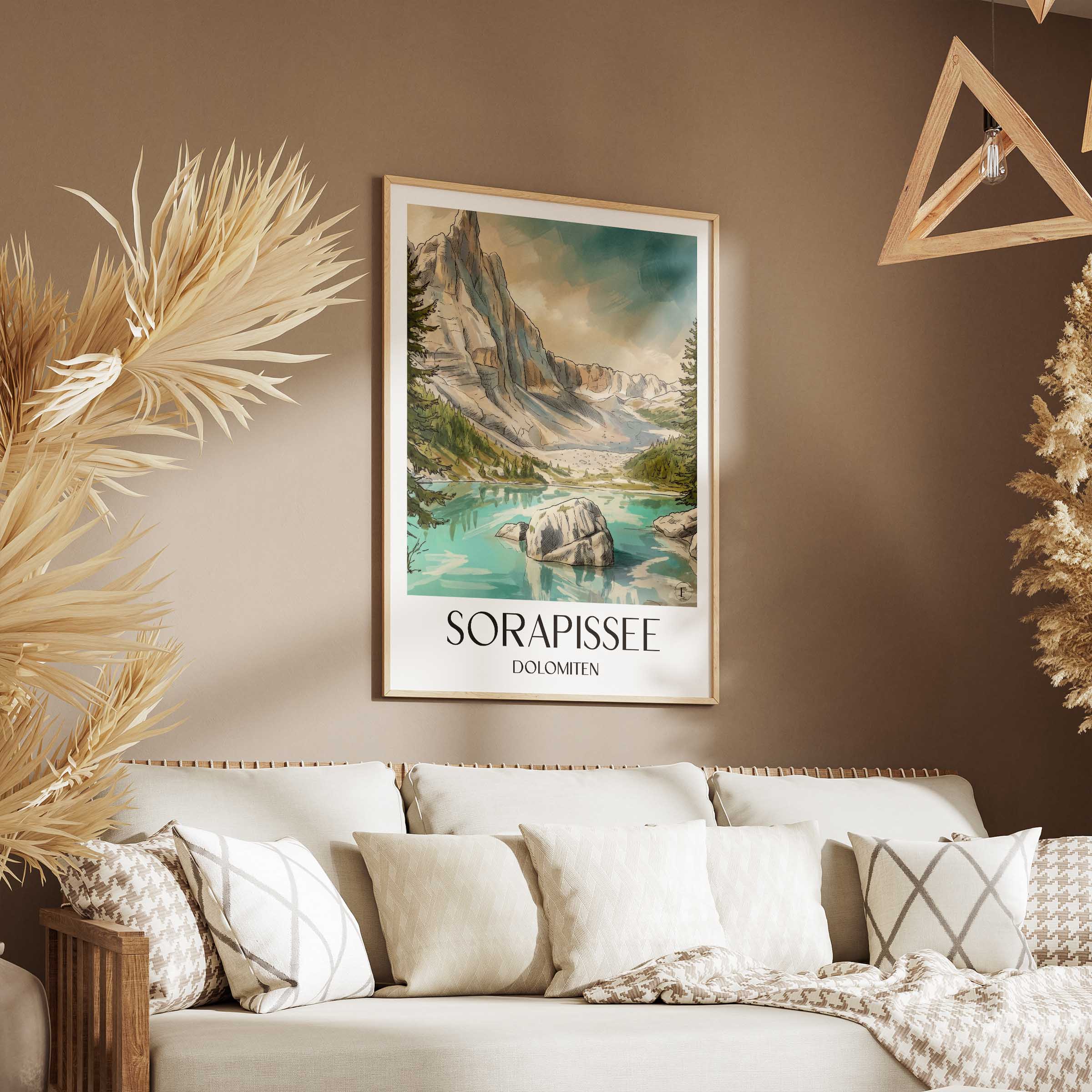 sorapissee-dolomiten-italien-poster-aquarell