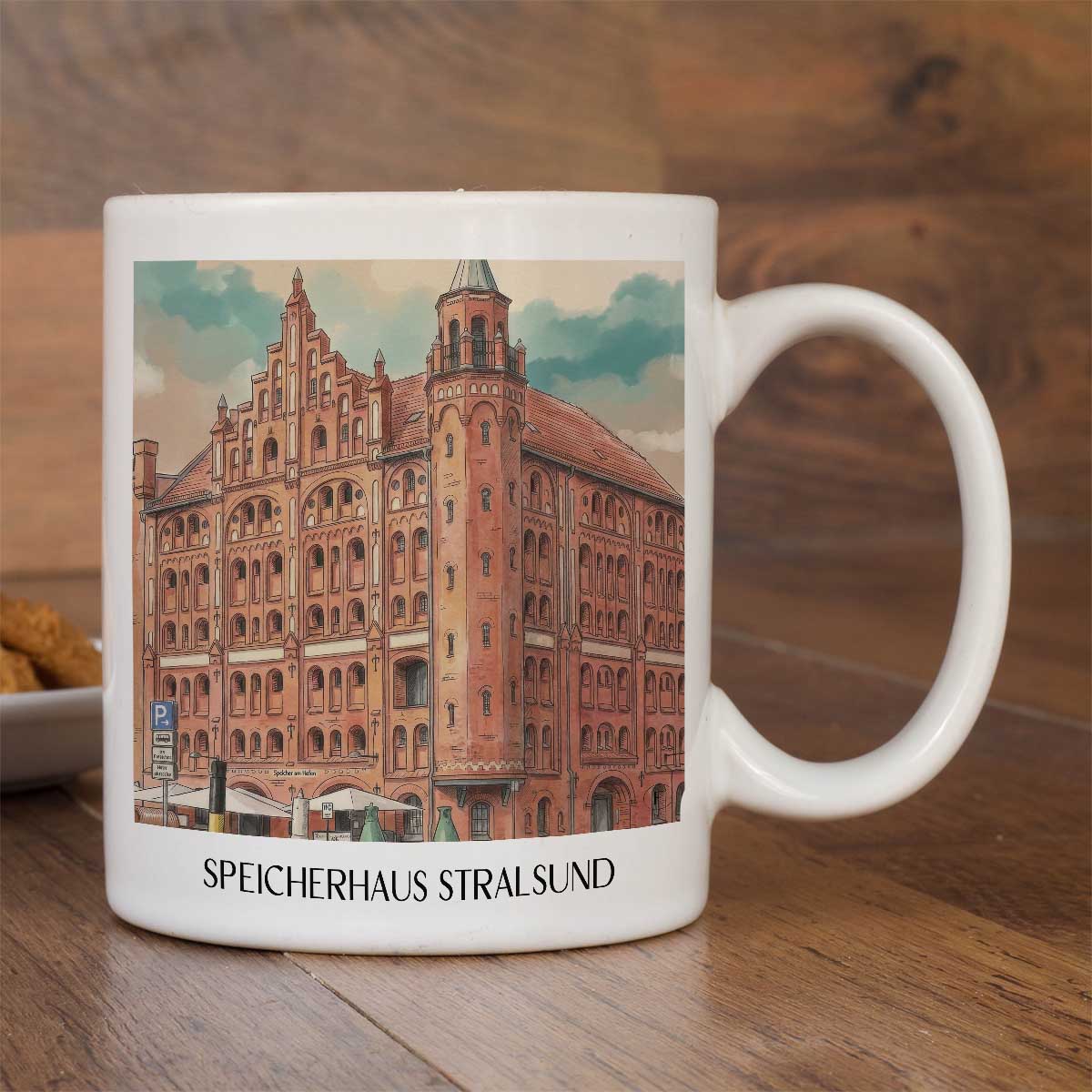speicherhaus-stralsund-deutschland-kaffeebecher-aquarell