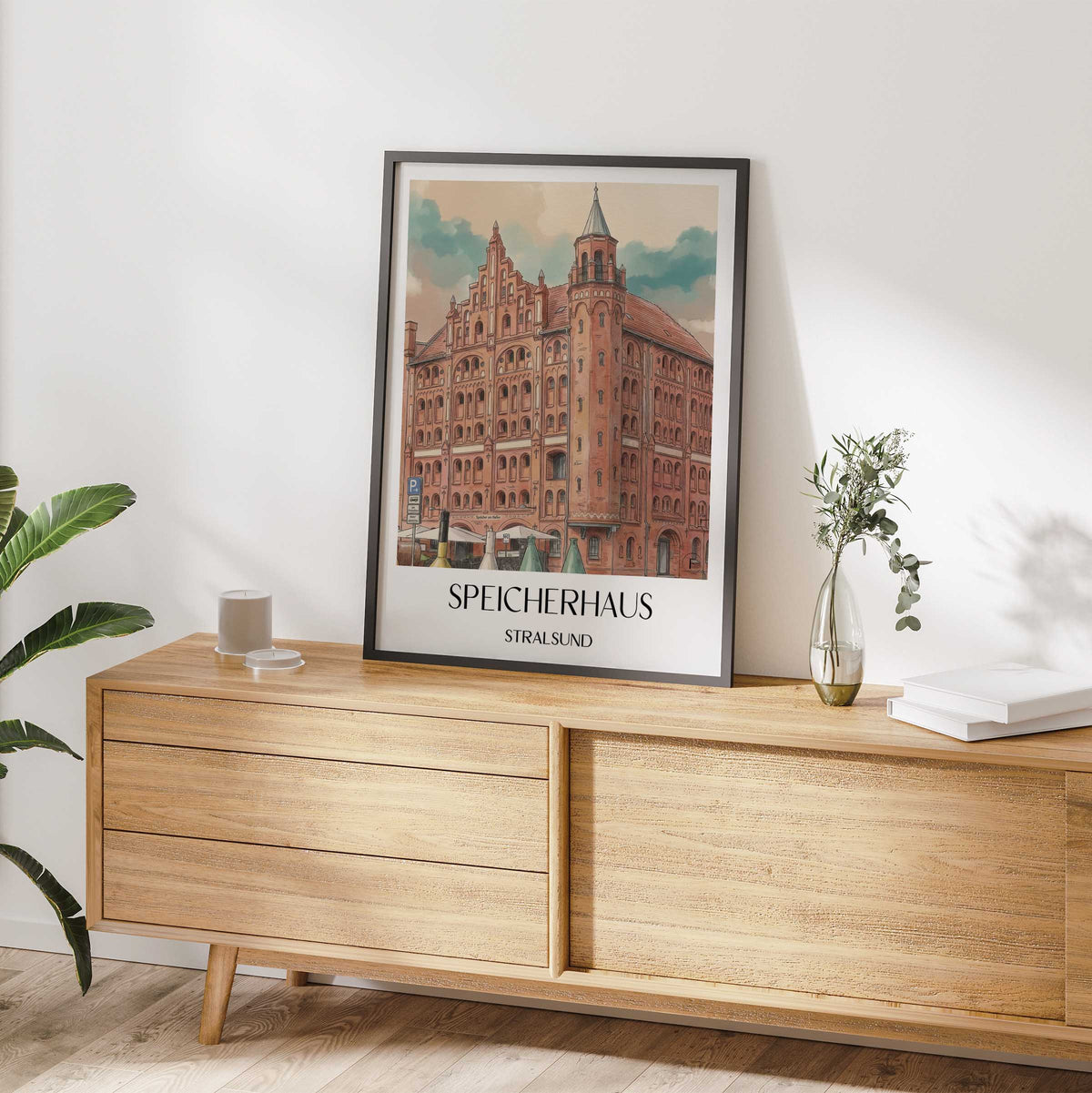 speicherhaus-stralsund-deutschland-poster-aquarell
